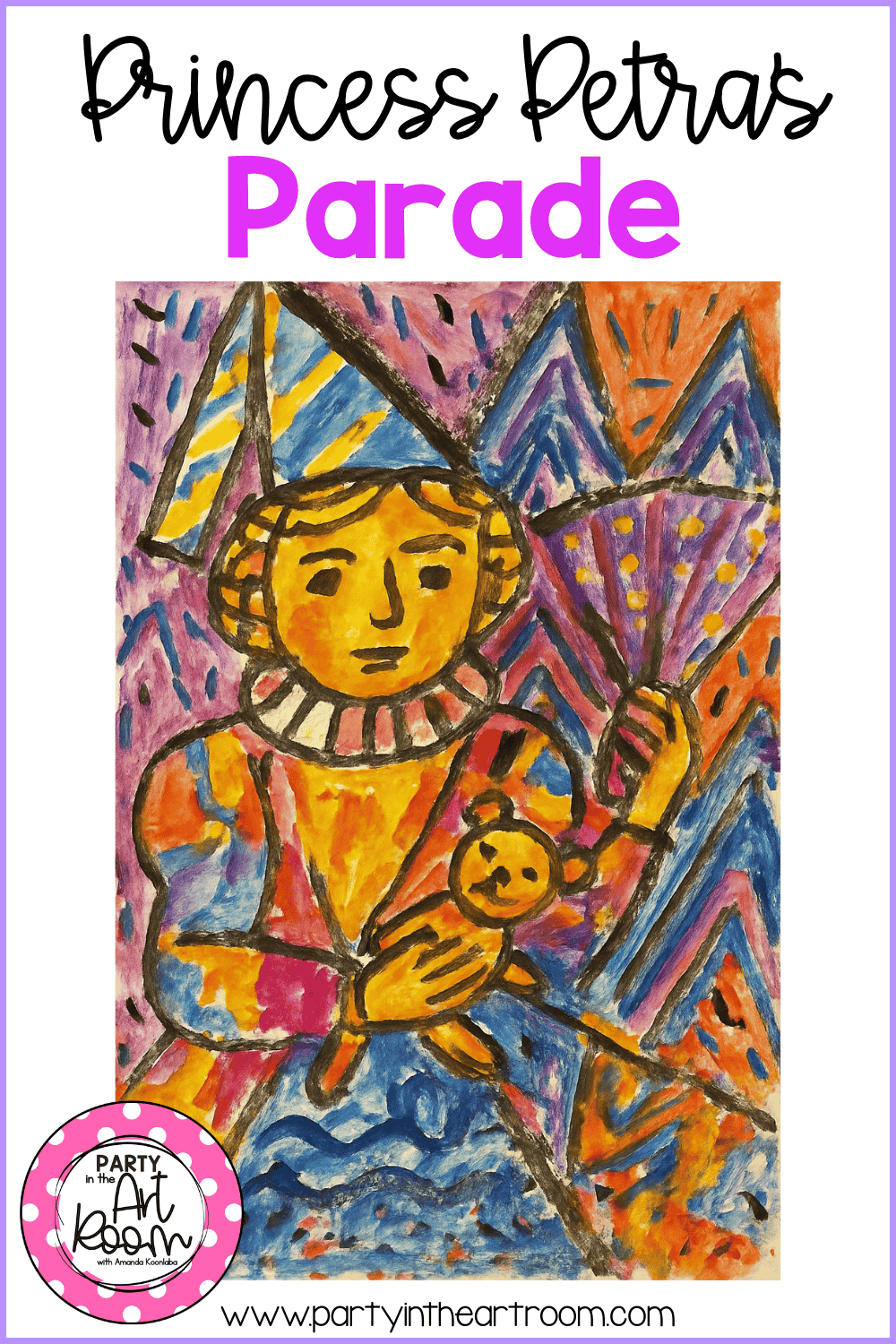 Princess Petra’s Parade: A Paul Klee-Inspired Portrait Project from Art Camp (and Beyond!)