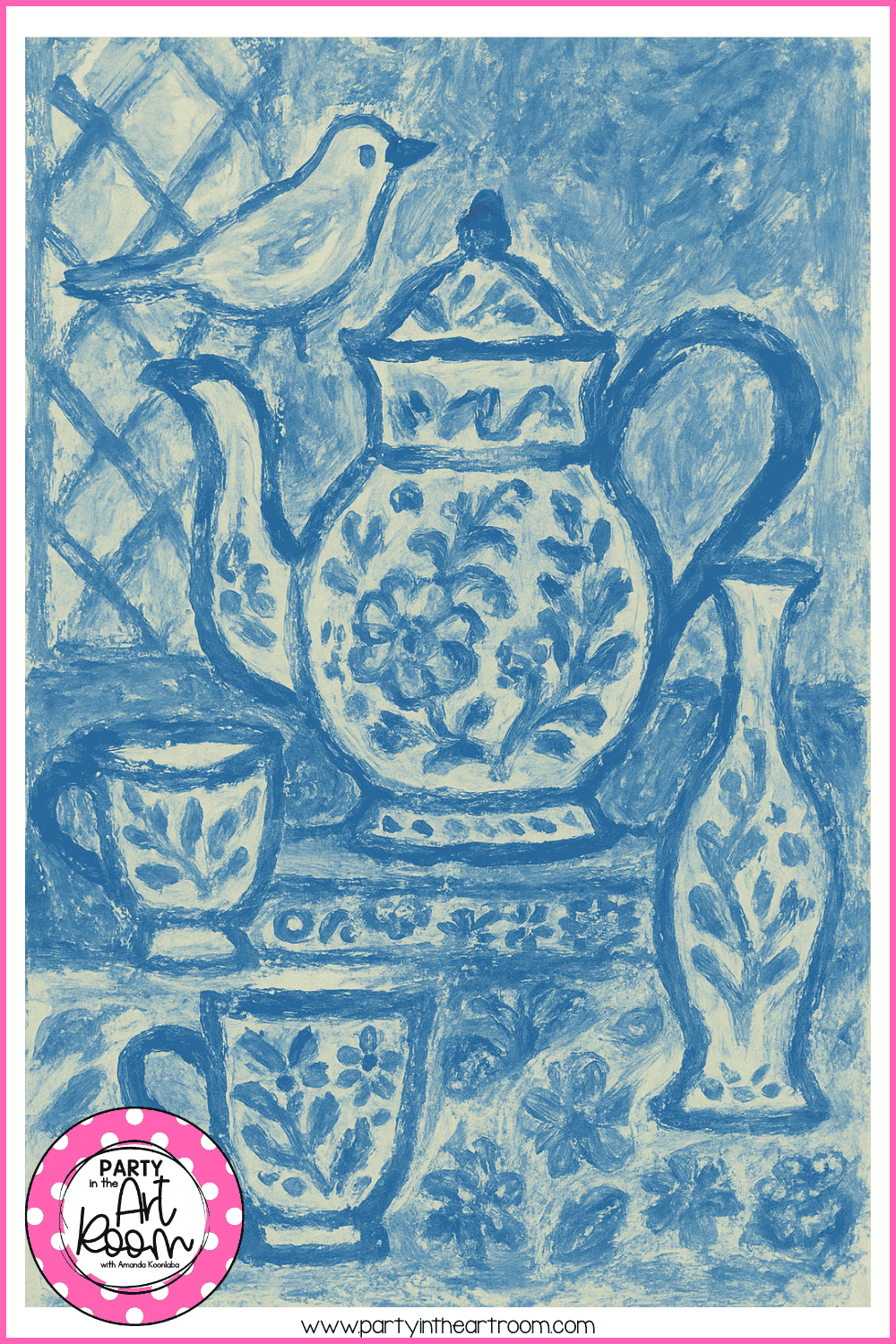 Blue Like the Tang Dynasty: A Still Life Painting Lesson Inspired by Chinese Art