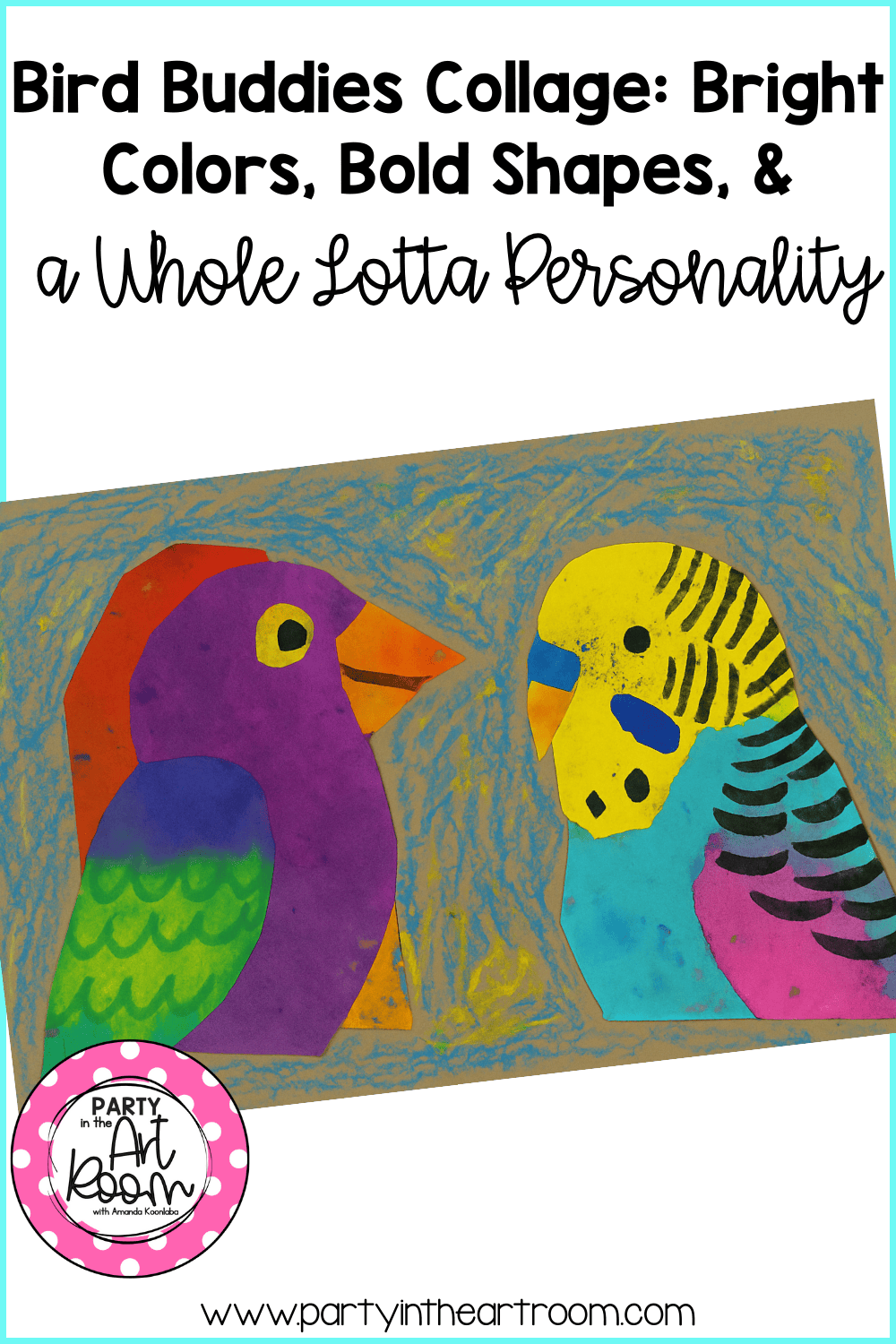 Bird Buddies Collage: Bright Colors, Bold Shapes, and a Whole Lotta Personality
