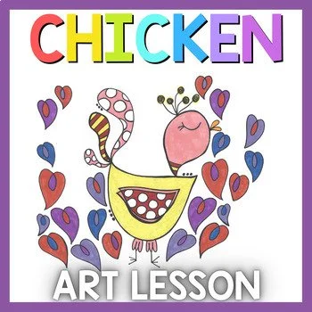 Chicken : Spring Craft, Spring Coloring Pages, Easter Art, Spring Art Dice Game