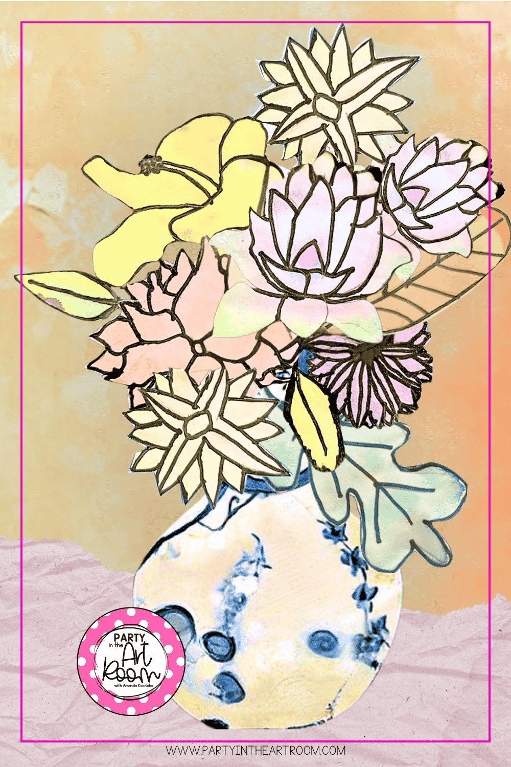 Pretty Flowers That Are Easy to Draw with Muted Color Palette