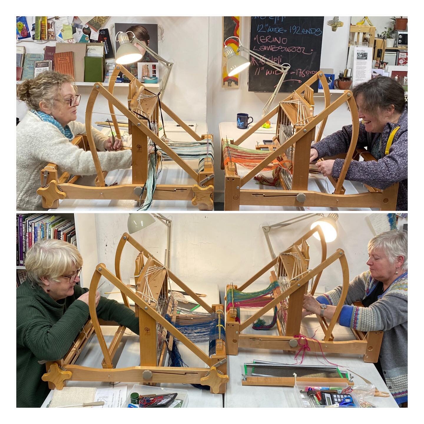 Cracking first day of the PickOne March weekend weave class with 4 very enthusiastic first time students local to Edinburgh. 

Normally when I&rsquo;m leading a workshop I get very carried away with the teaching + forget to take images of progress st