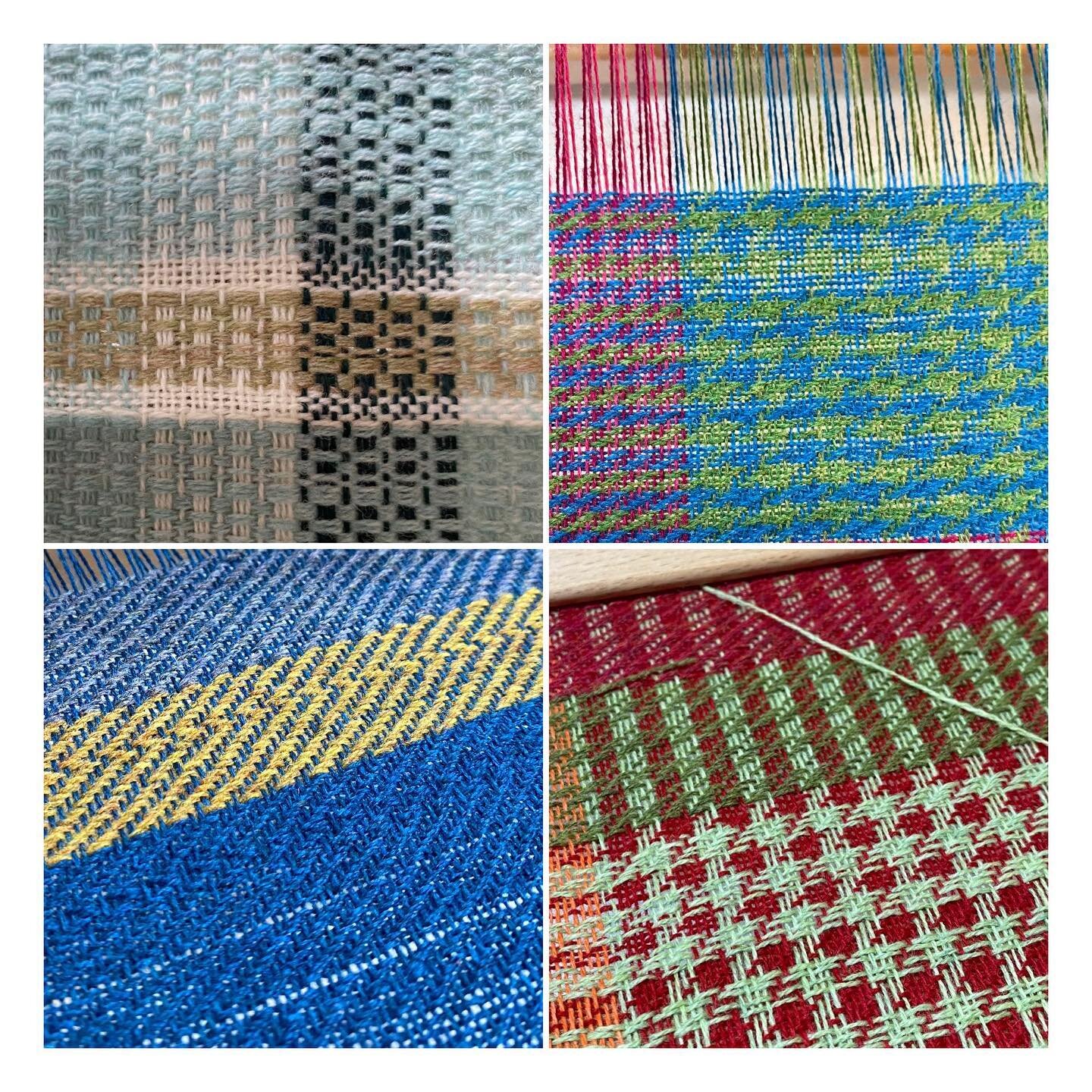 It&rsquo;s over! The March weekend weave workshop is complete + my 4 fantastic weekend weavers have left the building with their looms to complete their projects in the comfort of their own homes &hellip; aided by 14 instructional films, an active wh