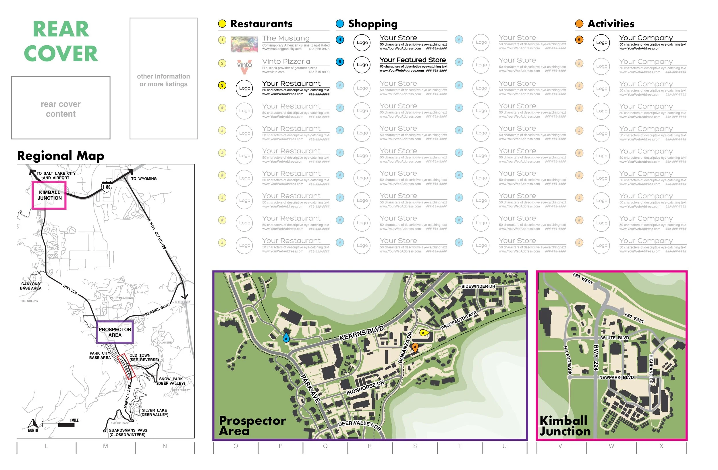 Park City Regional Tourist Promo Map