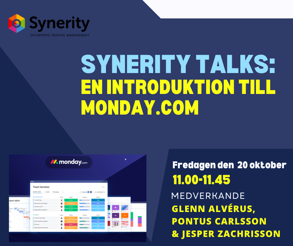 Synerity Talks - An introduction to monday.com