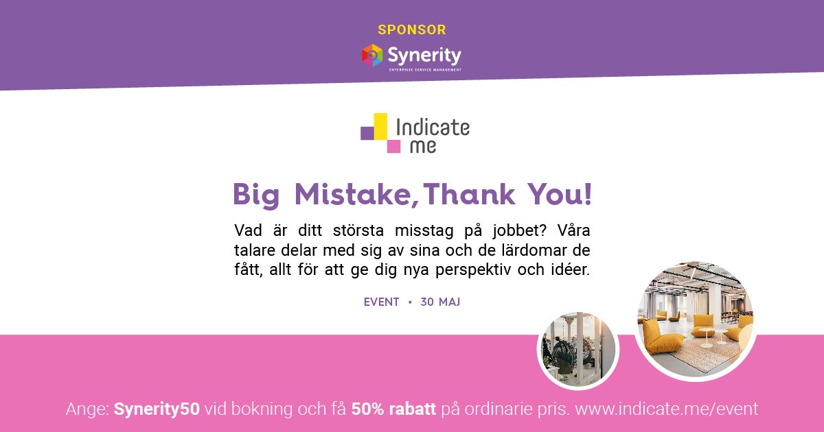 Indicate Me: Big Mistake - Thank you!