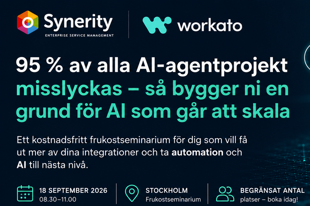 Synerity Foredrag: Workato frokostseminar