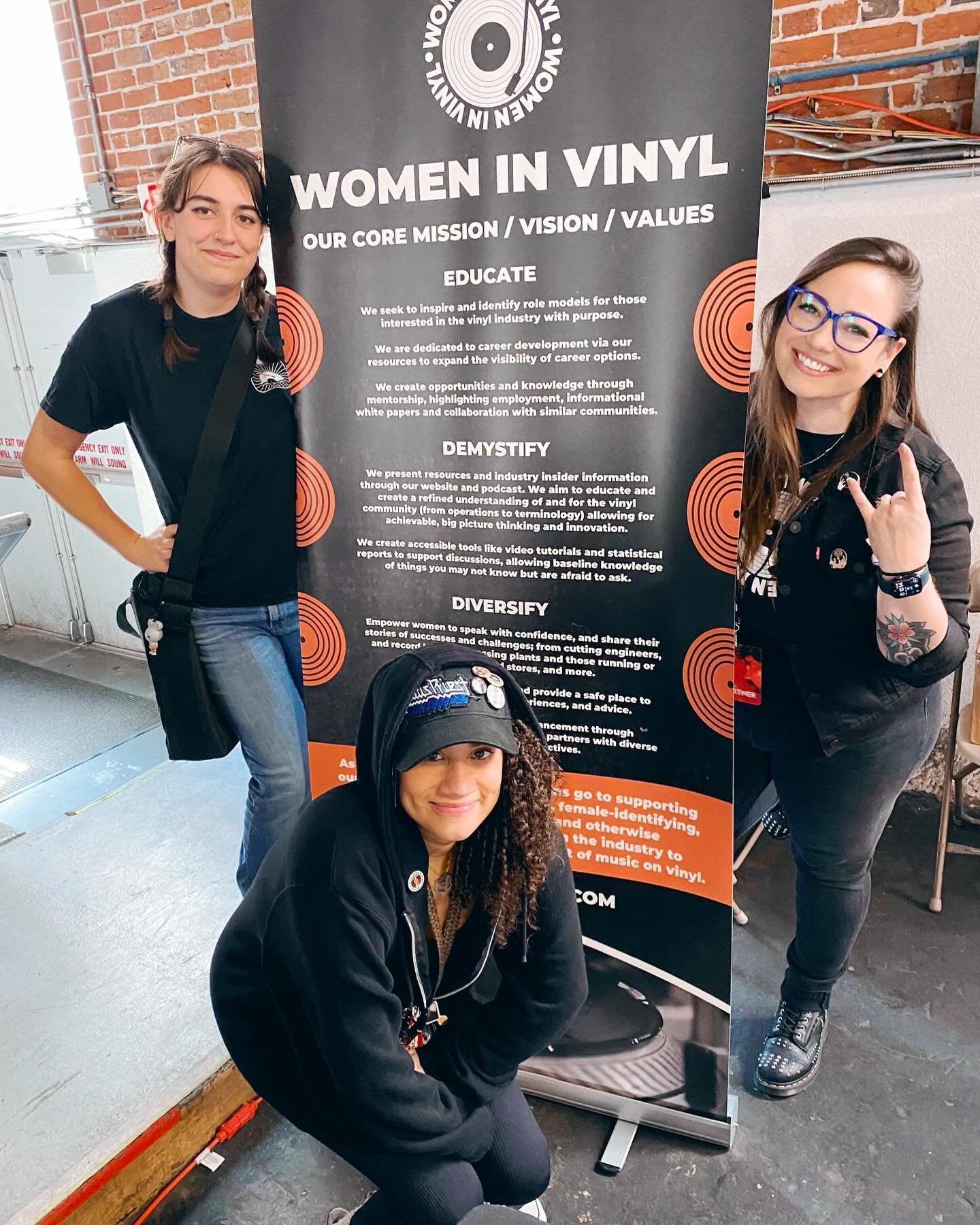 We took a break from the store today to attend @thevinylcon and for Riley to help out at the @womeninvinyl table! Was a great time to get out and do some digging of our own and for Riley to help support an amazing organization - check them out @women