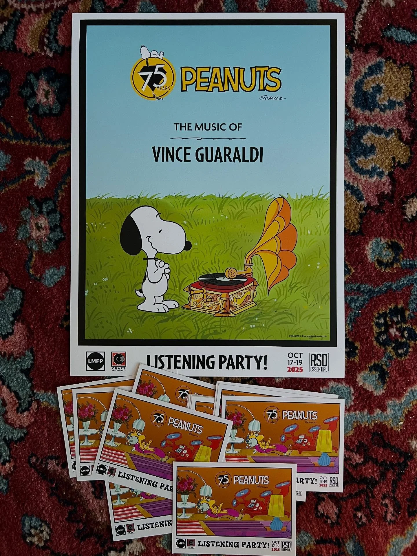 Reminder! This Sunday, October 19th - we will be celebrating the 75th Anniversary of Peanuts and the music of Vince Guaraldi! From 11am-4pm we will be playing various selections from Vince Guaraldi. A bit of a sneak peek at some of the titles that we