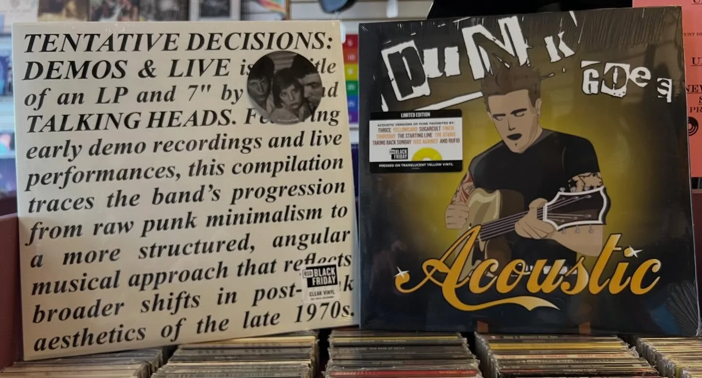 Couple more RSDBF titles have arrived - In-Store Only - no holds - So many back catalog restocks hitting each day, as well as used vinyl - trying to keep the bins full!  Here till 8pm tonight - #rsdbf #talkingheads #indierecordstore #localmusicstore 