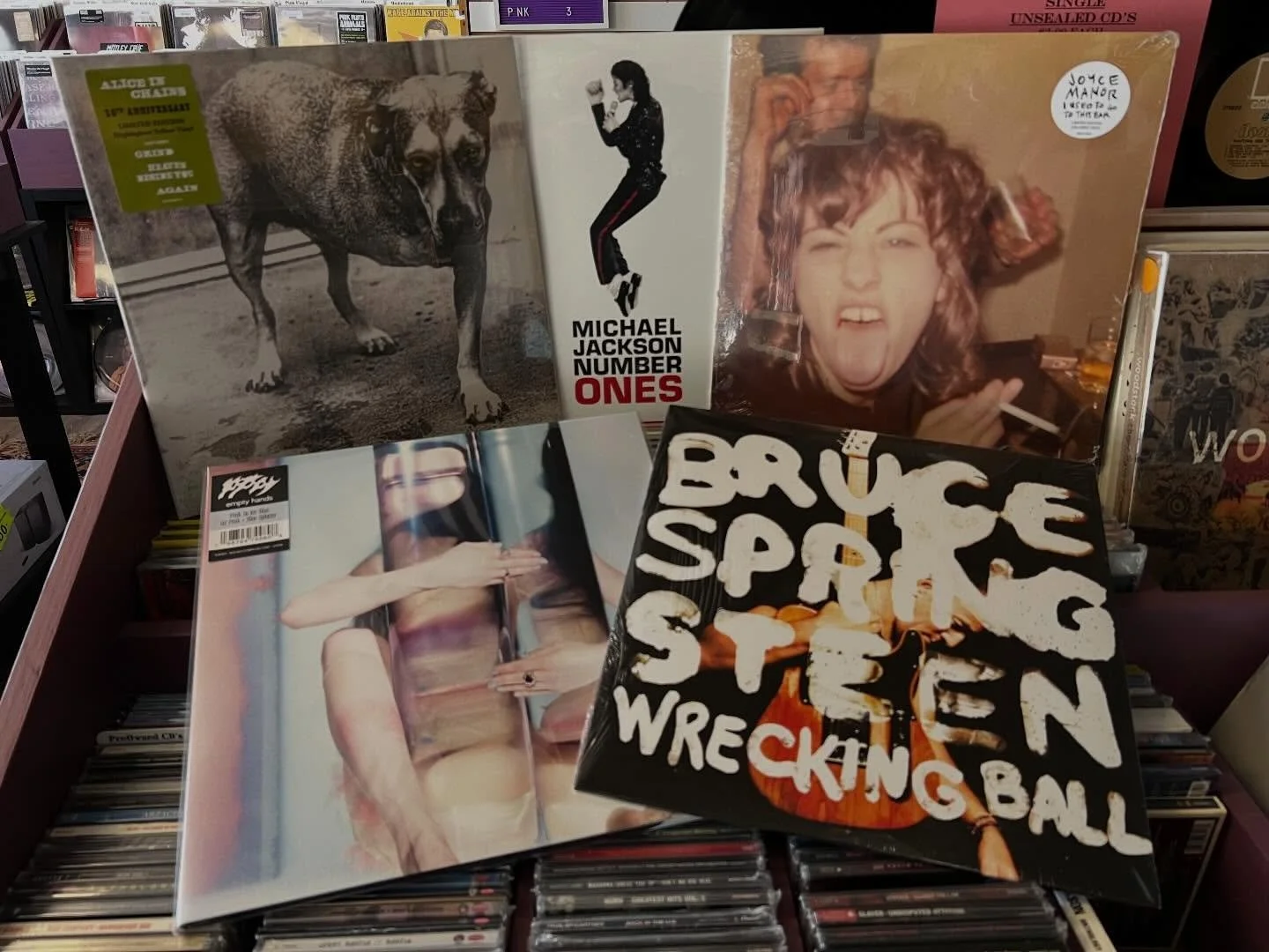 Here is what arrived today - another late shipment to arrive Monday - with more copies of some of these tiles and a few others - so just a few of @aliceinchains and @joycemanorofficial today but more are on its way. Also stop by tonight at 6pm to giv