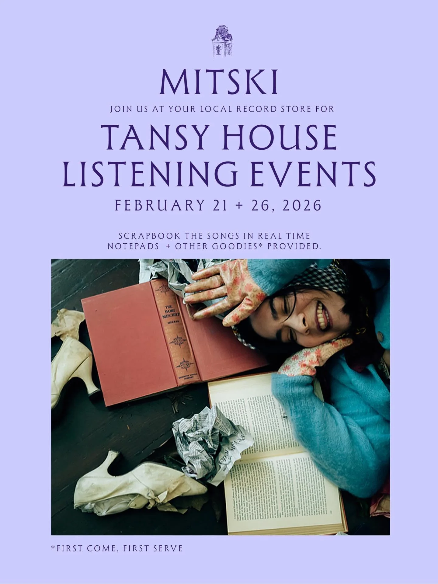 Join us on Saturday, February 21 @ 5pm - (respond below if you plan on attending - space will be limited )
Mitski&rsquo;s new album NOTHING&rsquo;S ABOUT TO HAPPEN TO ME finds Mitski immersing herself in a rich narrative whose main character is a rec