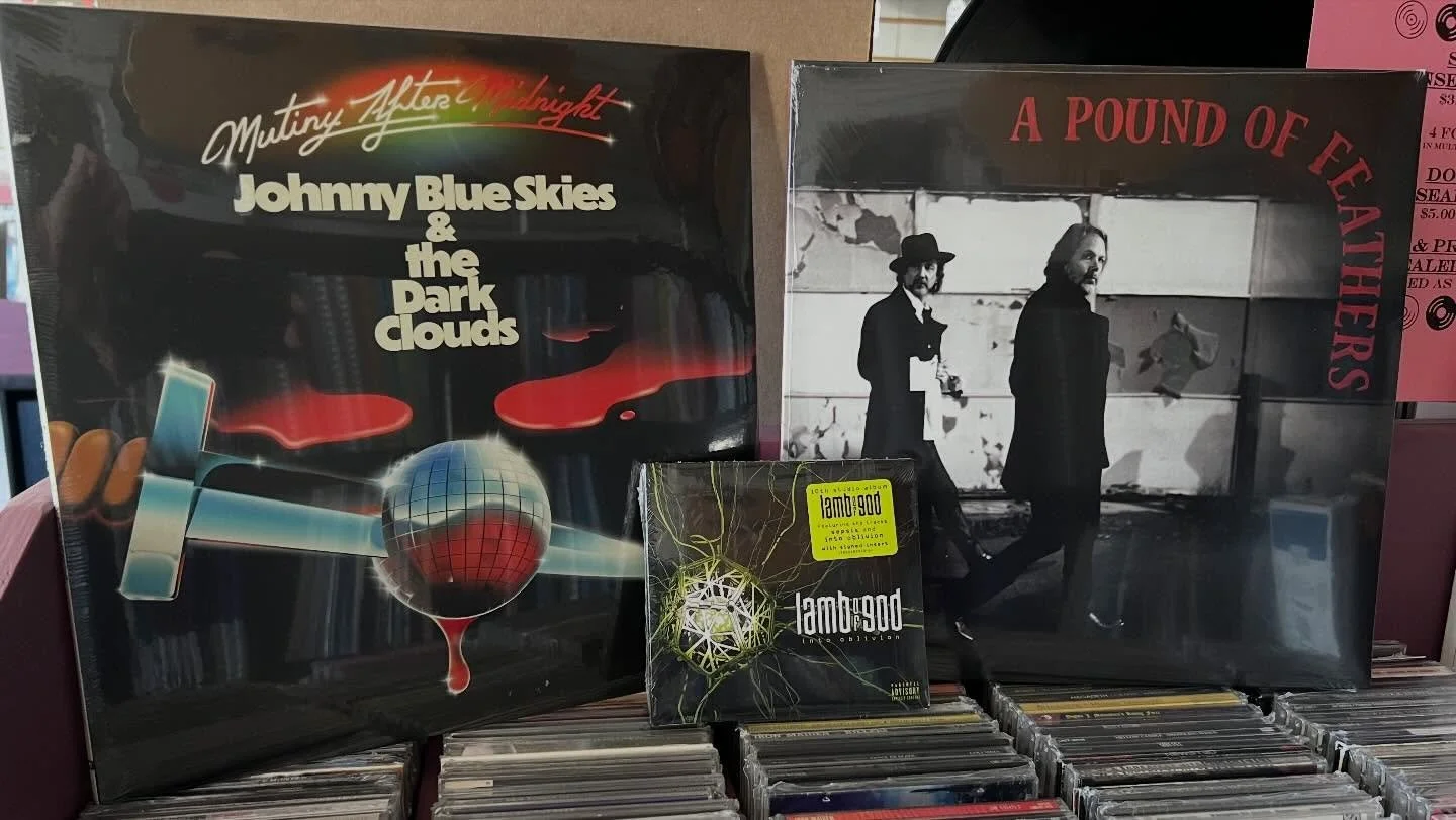 Better Late Than Never - our limited copies of @johnnyblueskies @theblackcrowes @lambofgod have finally arrived! These are extremely limited and only available in store, while supplies last - not sure if and or when we will get more copies? #johnnybl