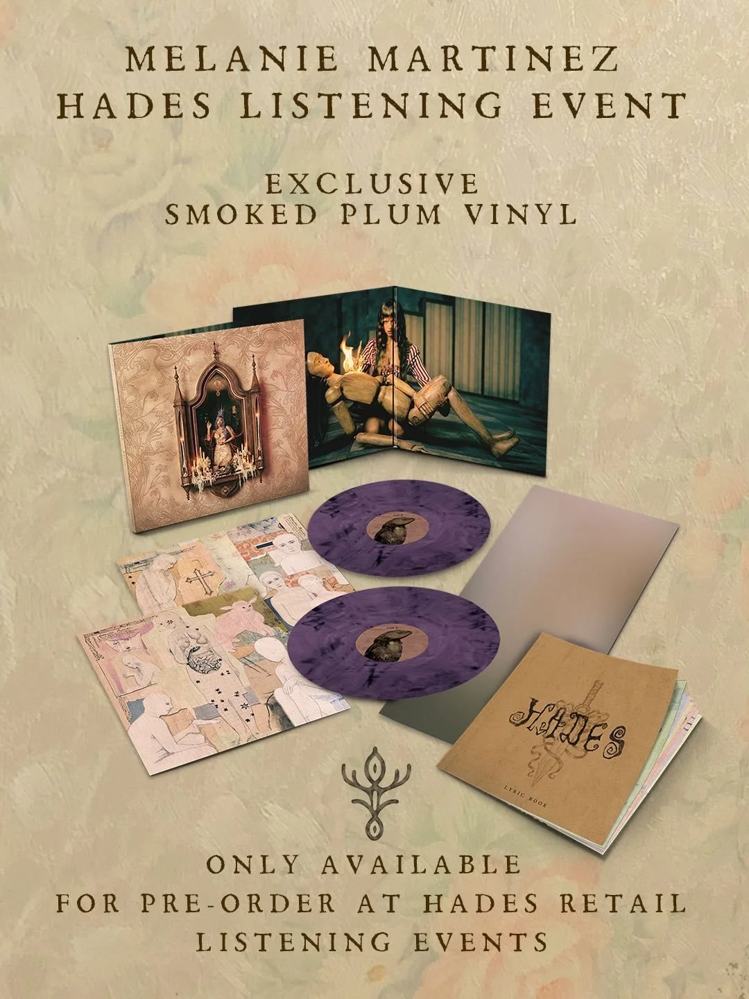 Only Available for Pre- Order this Saturday, March 21 - between 3pm - 5pm at the listening event. The exclusive vinyl variant and cd variants will NOT be available any other time - only those attending the Listening Event will have the Opportunity to