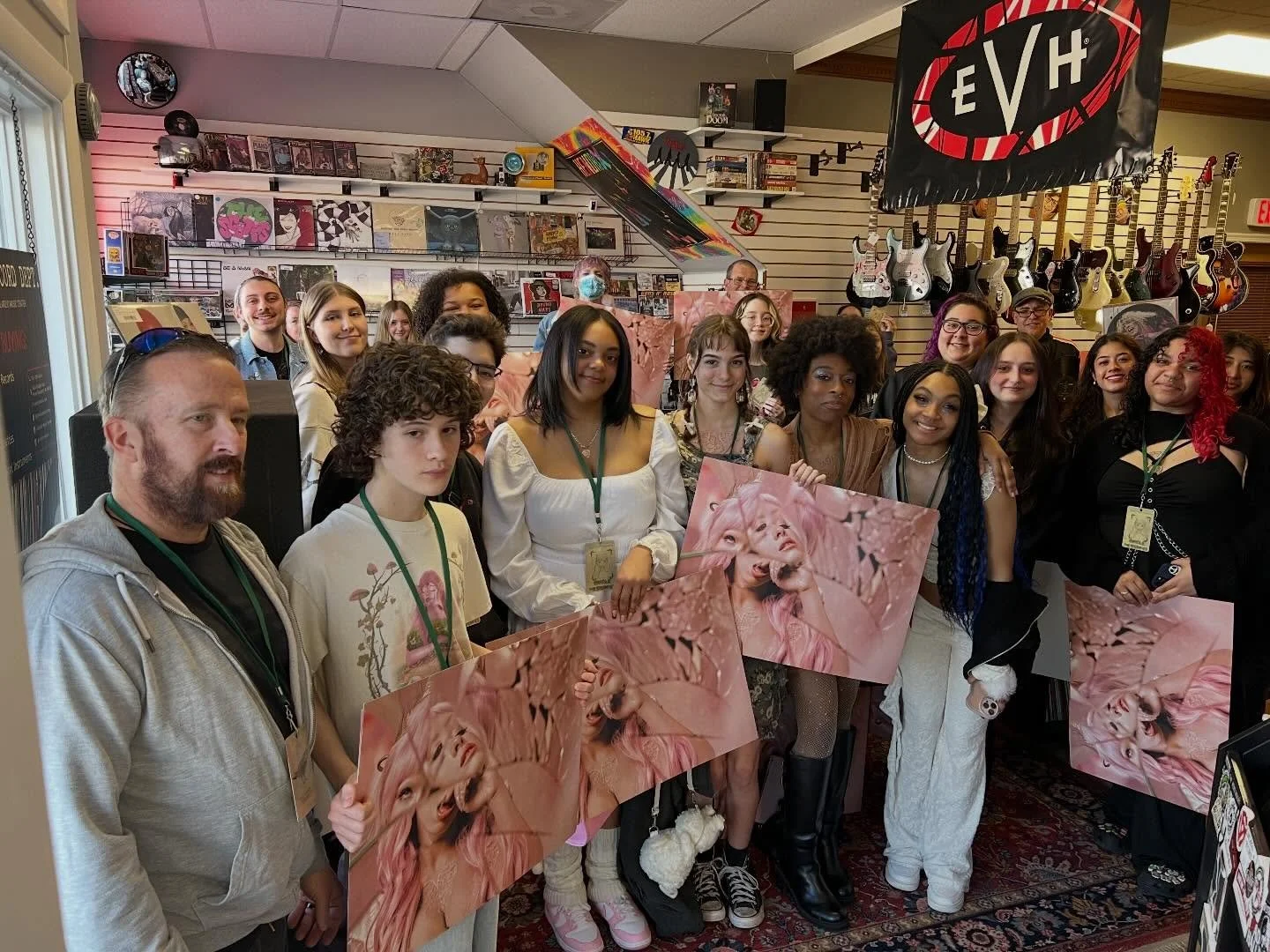 Thank You, to everyone that came out yesterday to the @littlebodybigheart &ldquo;Hades&rdquo; listening event. It was a full house and a good time was had by all and Congrats to our Grand Prize winner! #listentogether #listentomelaniemartinez #melani