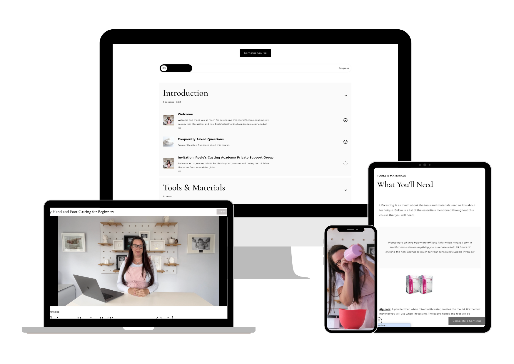 How to Cast Baby Hands & Feet Online Course Rosie's Casting Studio