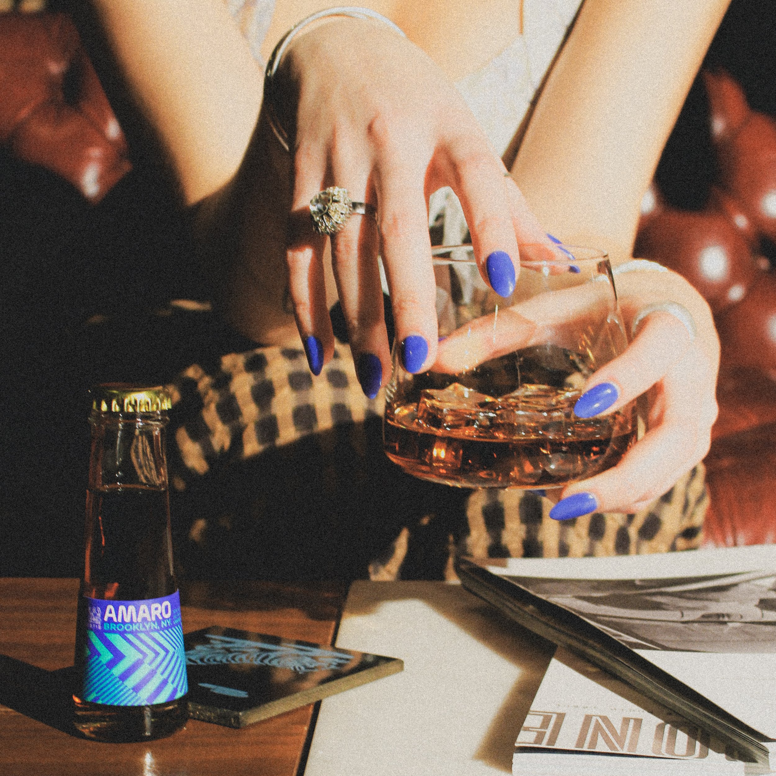 St. Agrestis Amaro lifestyle shot.