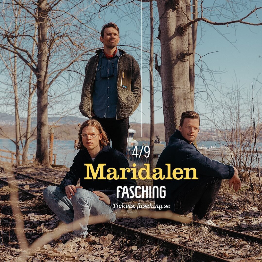 Our first concert in Sweden will be at @faschingsthlm in Stockholm on September 4th. We&rsquo;re looking so much forward to this!🤗

Tickets: fasching.se

#tourdates #norwegianjazz #maridalentrio