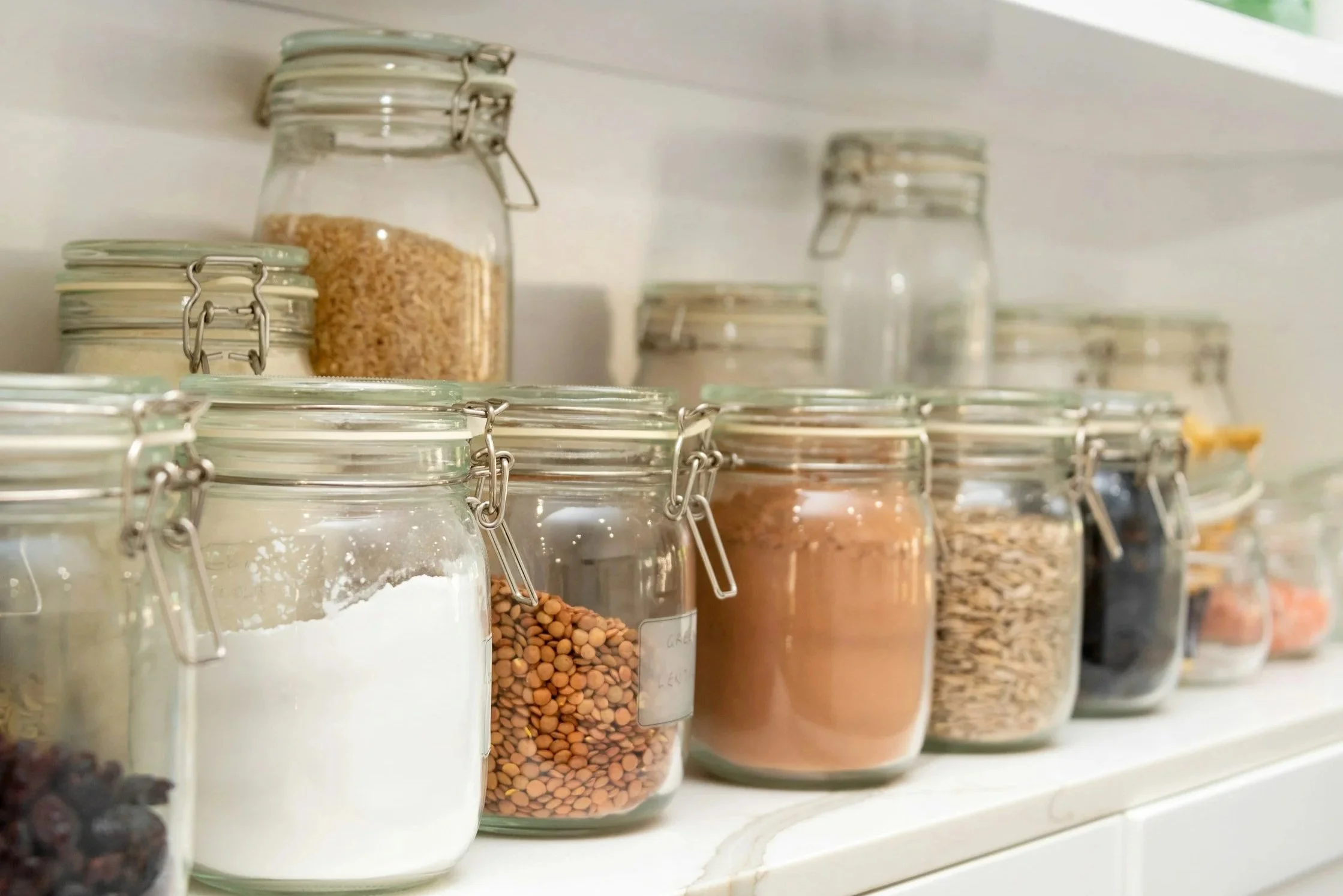 Pantry organisation to keep food fresh