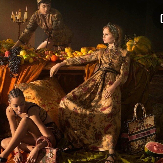 @dior @elina_kechicheva #beautifulcampaign #caravaggioinspiration #fashion #art #caravaggiopainting #caravaggio