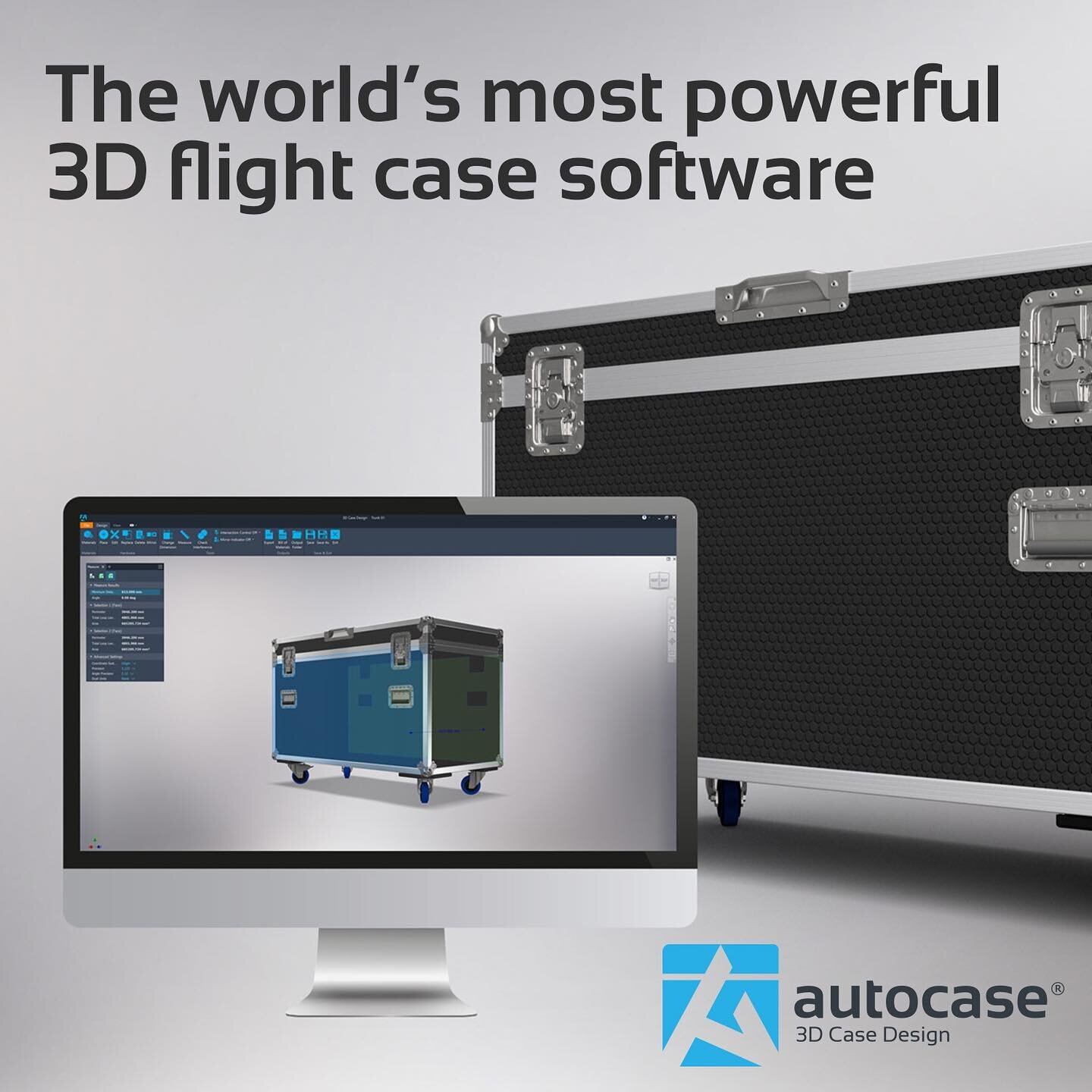 Autocase will be available by spring 2021. Visit our website and register your interest. 
.

.
.
.
#flightcase #flightcases #software #cad #autodesk #autocase #3ddesign