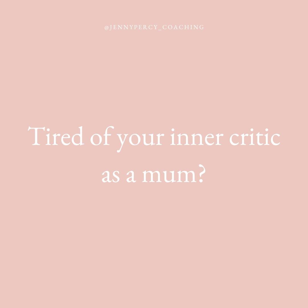 That critical inner voice. I know you hear it too - telling you you're not a good enough mum.

It's relentless and exhausting.

I've been there.

I know how that voice drains you, making it hard to enjoy motherhood.

But we don't have to keep listeni