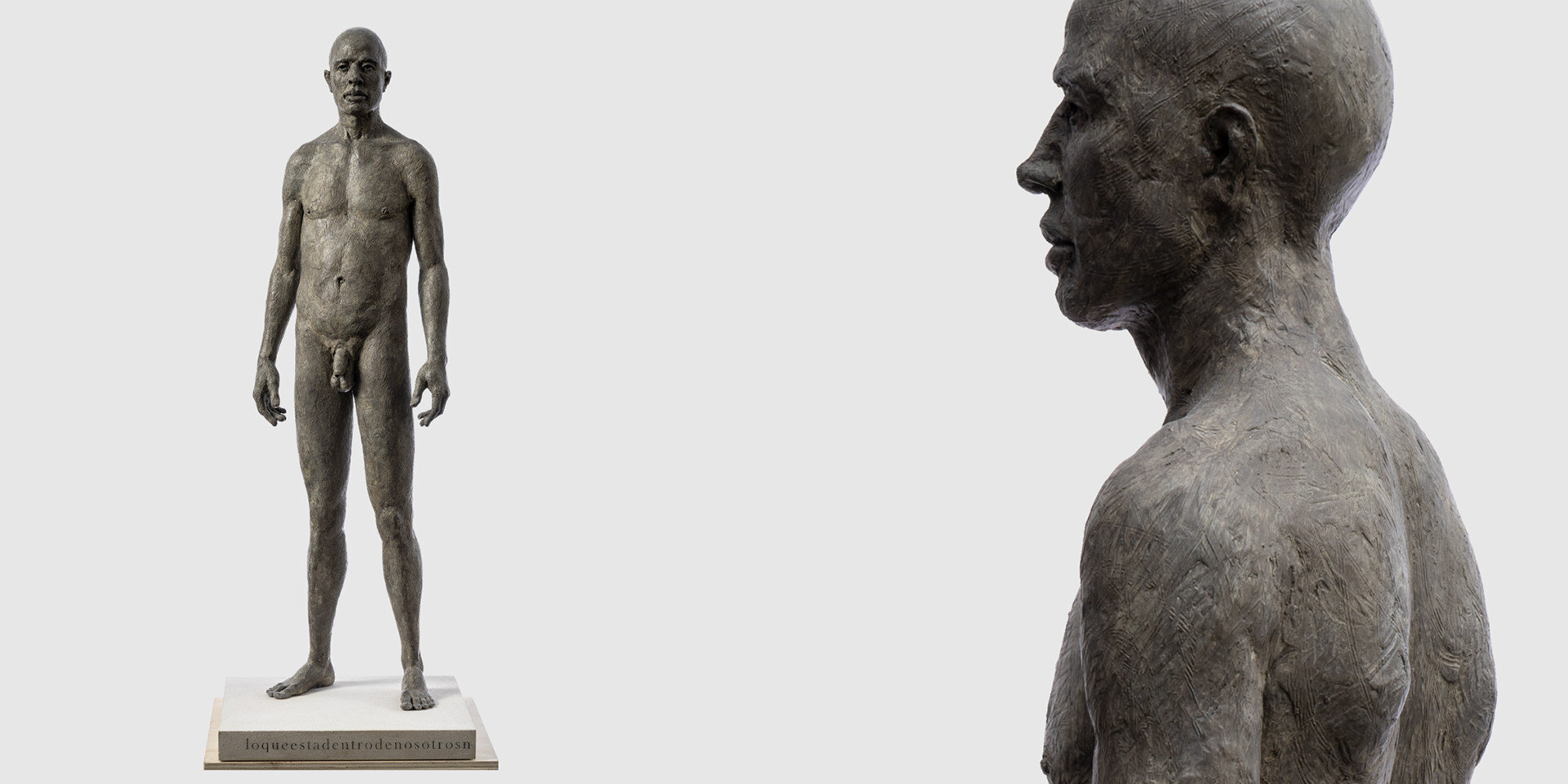 Inmigrante III. 2008. 101x28x18 cm. Bronce.