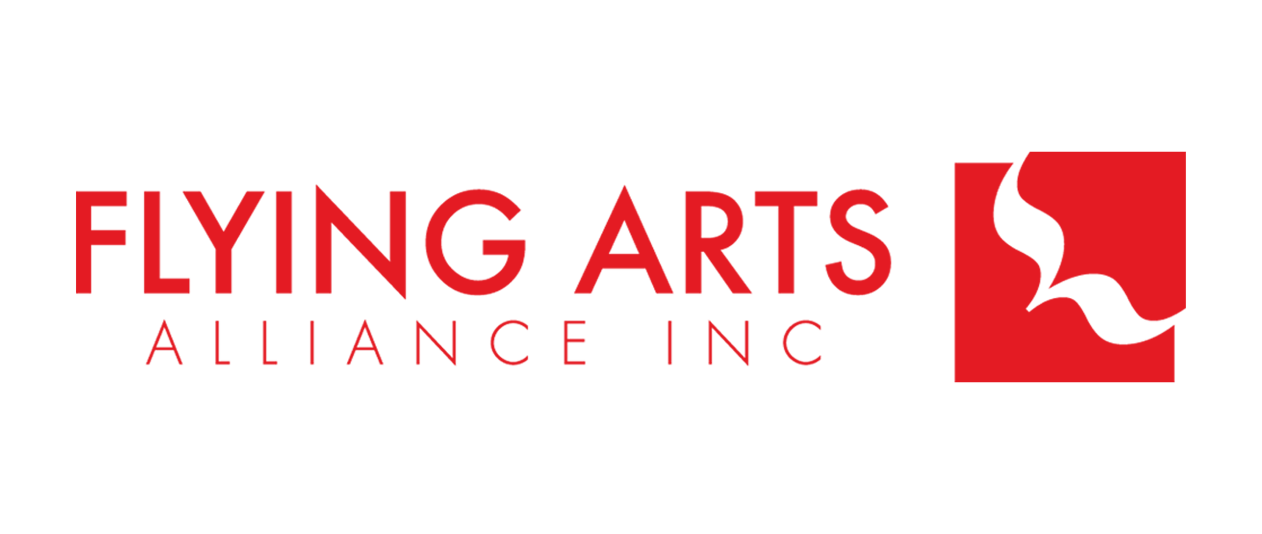 Flying Arts Alliance Inc. logo in red.