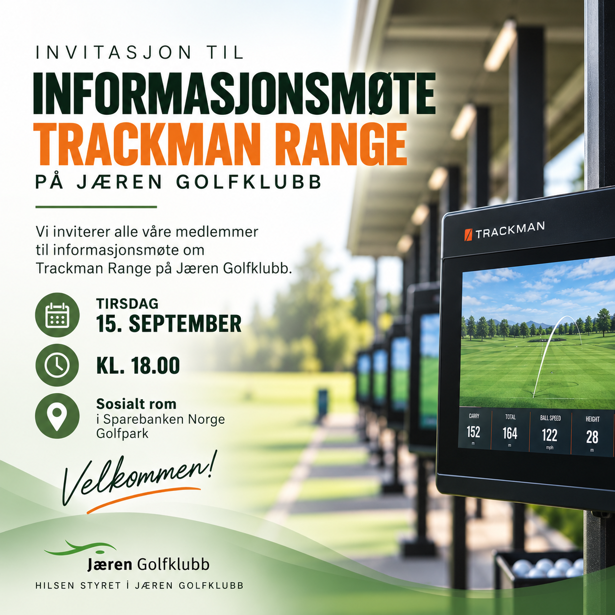 Medlemsmøte - Trackman Range