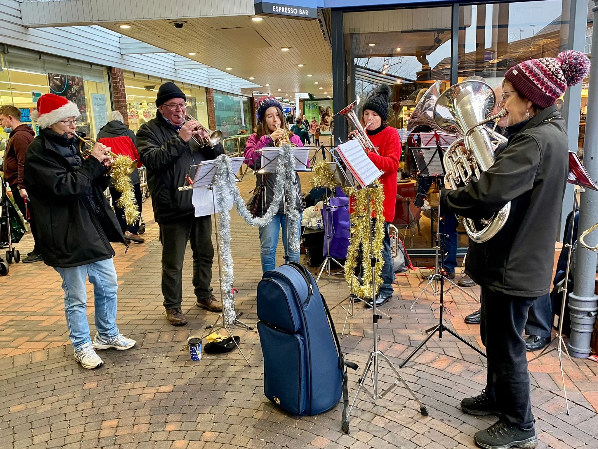 Carols for last minute shopping at Waitrose!