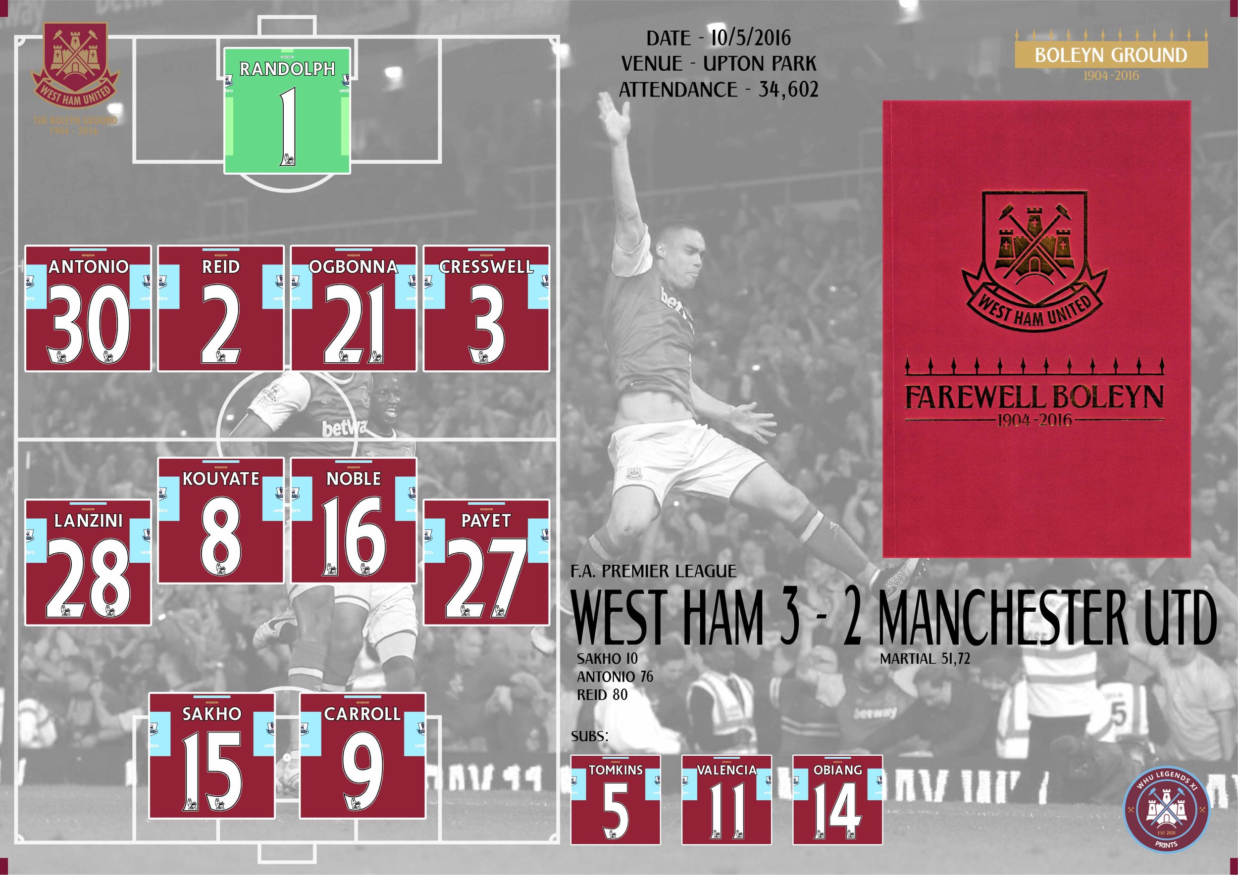 Last night at the Boleyn