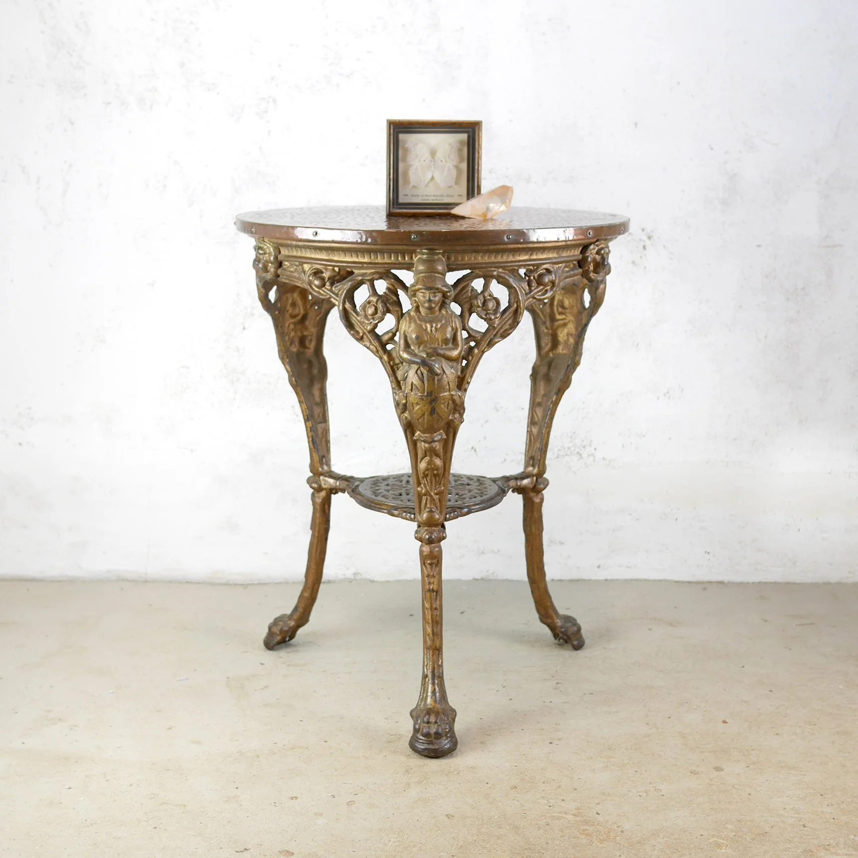 CAST IRON BRITANNIA TABLE  