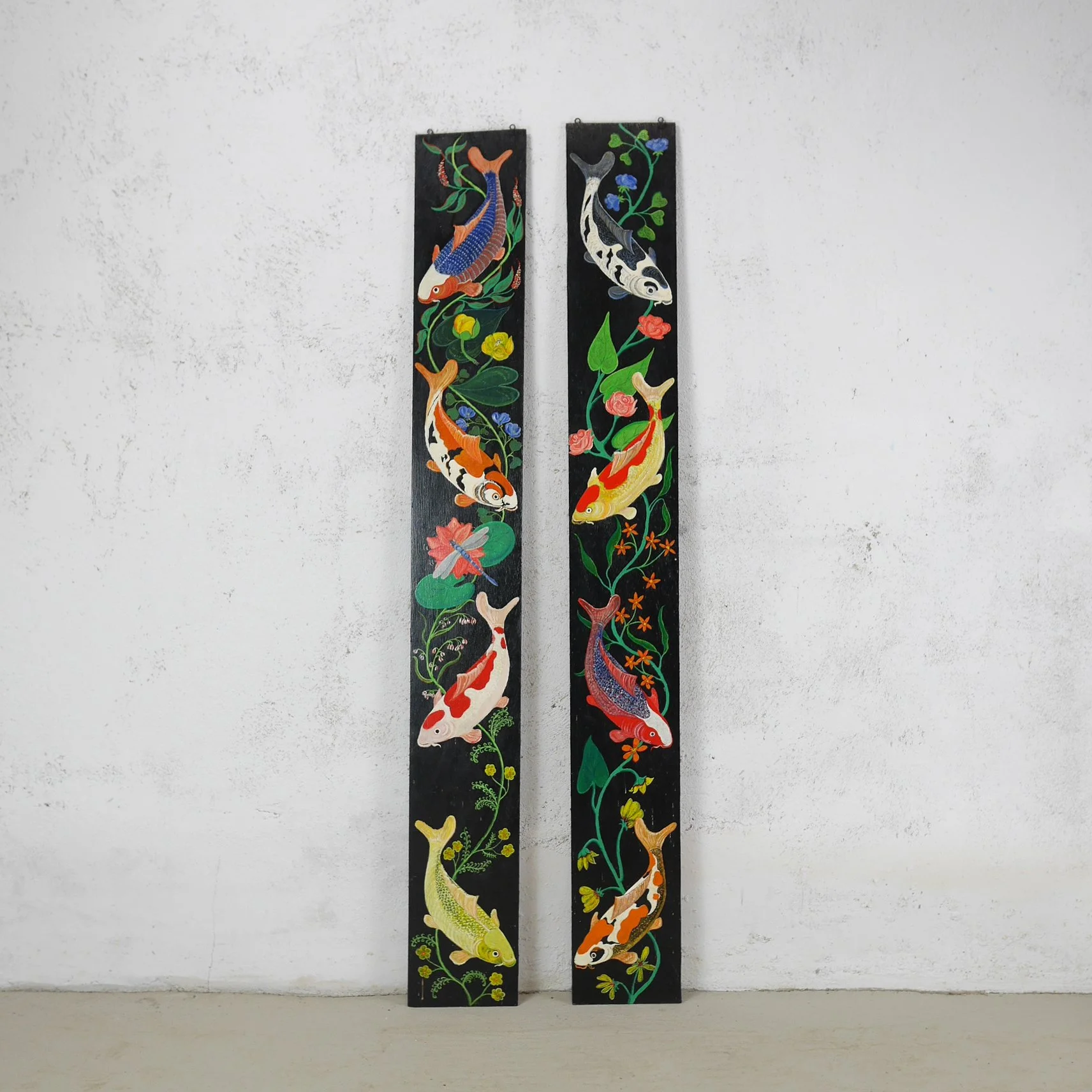 ORIGINAL PAINTINGS KOI CARP ON PLY