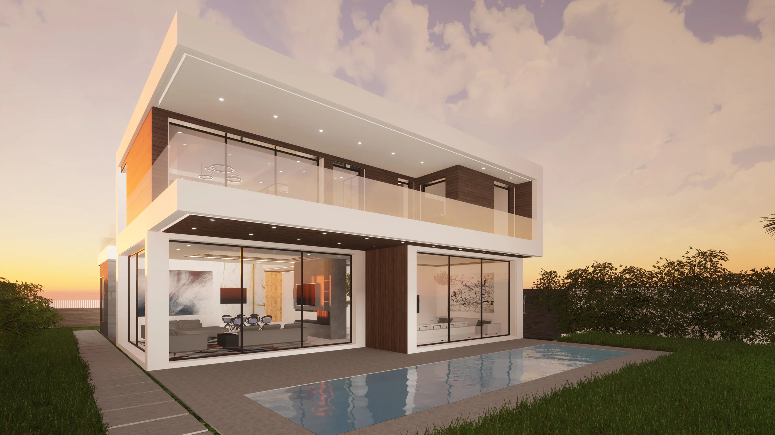 Vue 1 façade arrière ambiance nuit .jpg