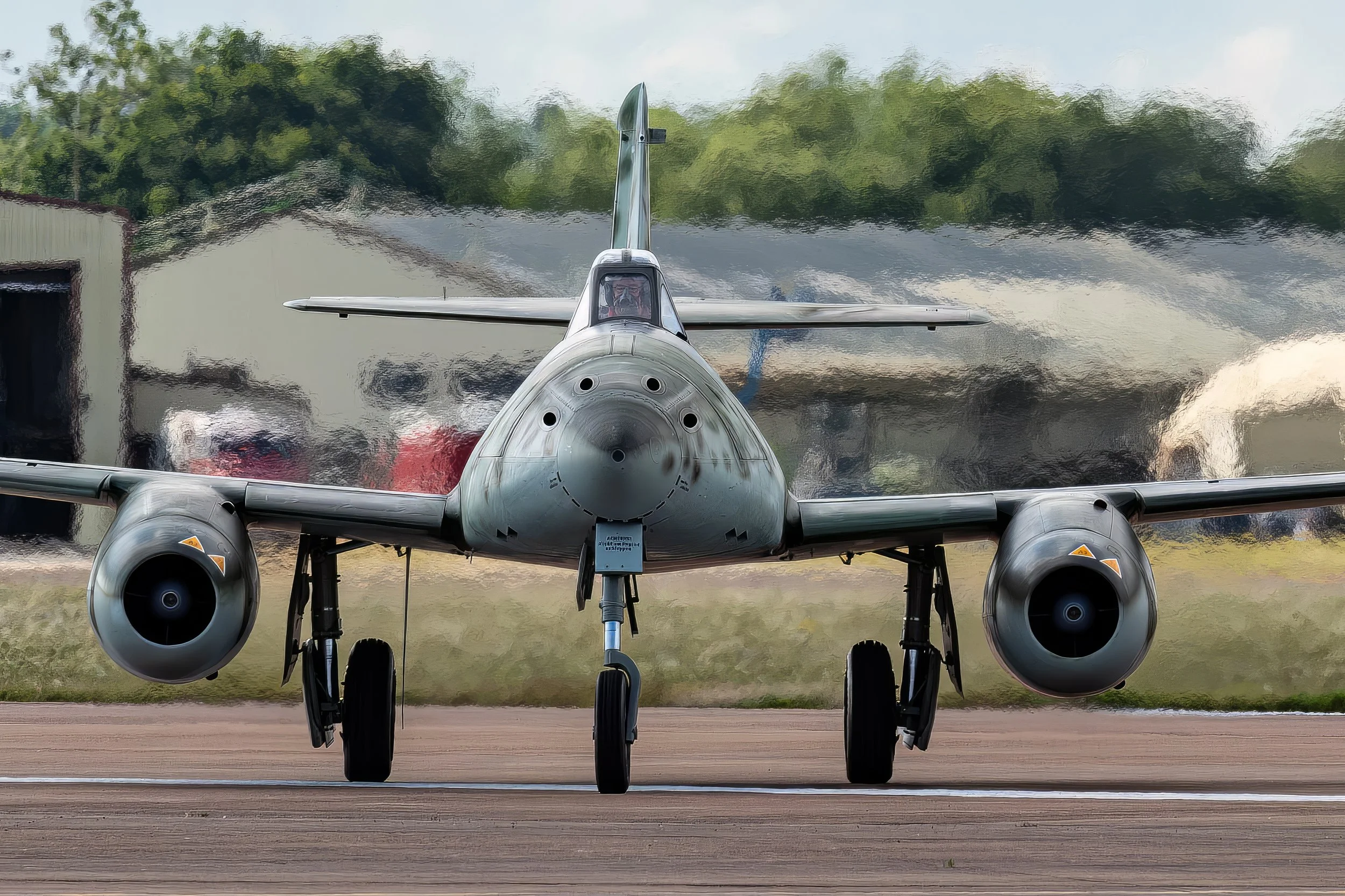 Two tactical twin jet engine fighter aircraft on a combat mission Two tactical twin jet engine fighter aircraft on a combat mission