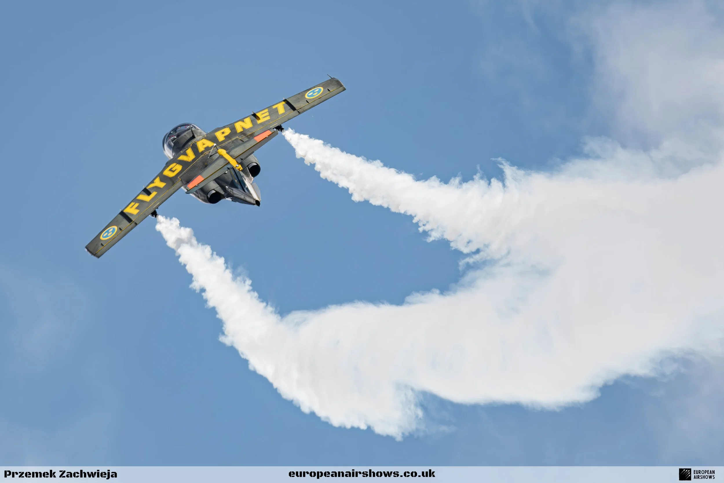 Swedish Air Force Sk 60 Solo Display | Saab Sk 60 | European Airshows ...