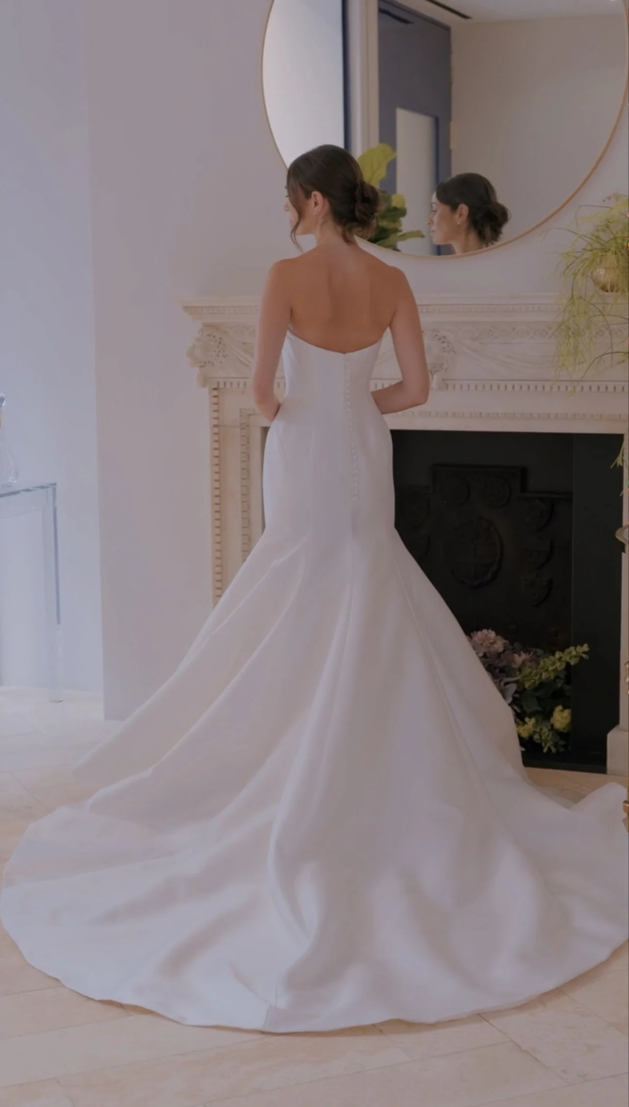 Tulip fit and flare wedding dress available at Boo Bridal Hartley Wintney
