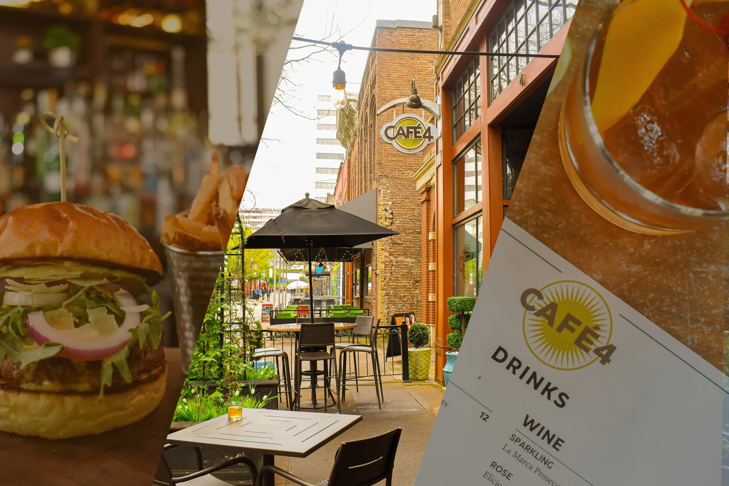 Café 4 Market Square collage