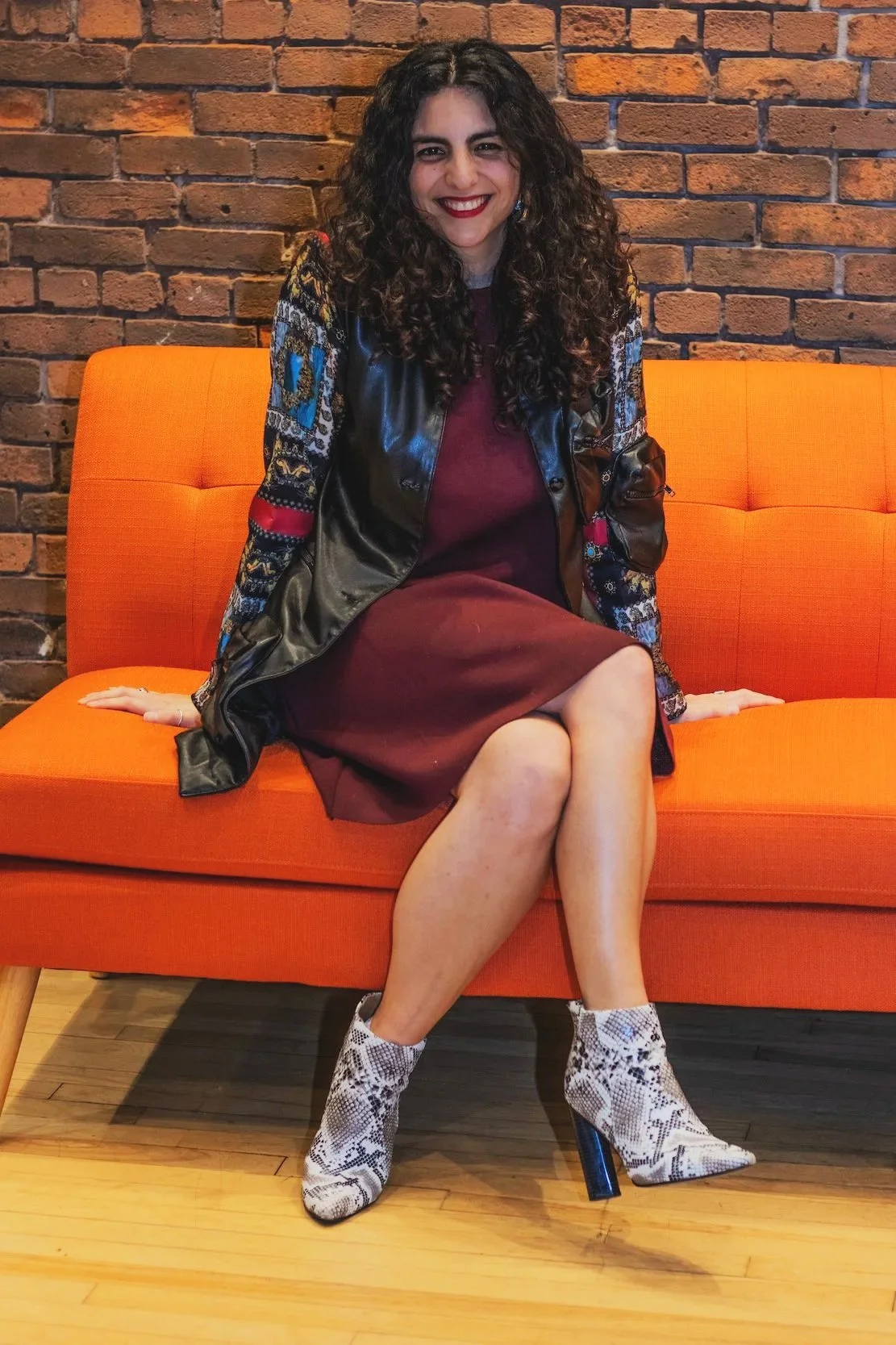 Host/Producer, Vanessa Ferlaino, at The Human Challenge's first LIVE episode for International Women's Day in 2025