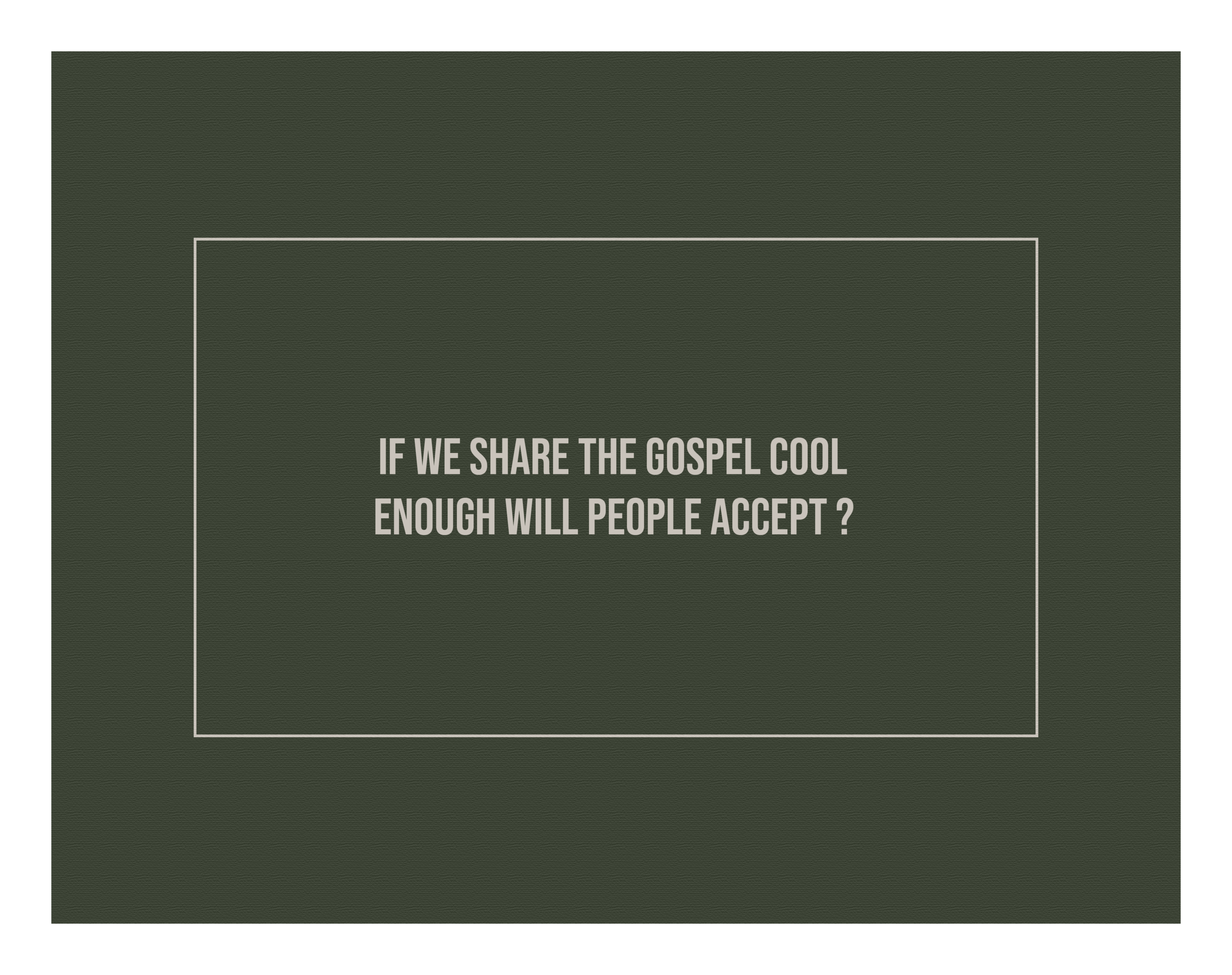 HOW DO YOU SHARE THE GOSPEL?