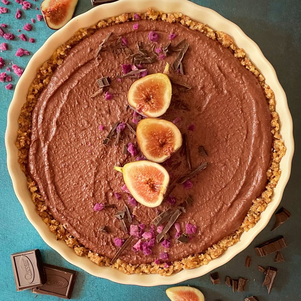 Purple Sweet Potato Chocolate Tart — Inspiration Apron