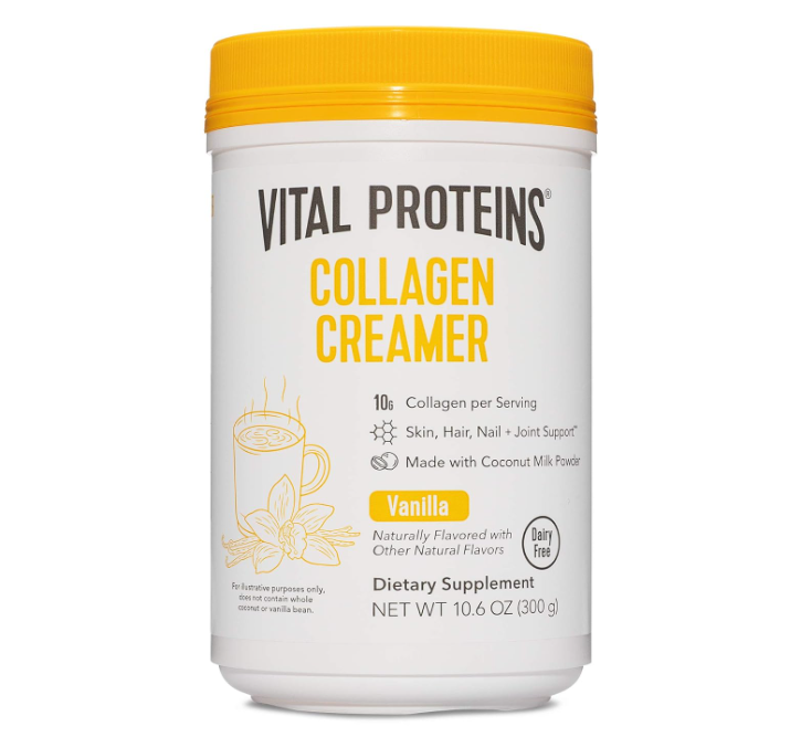 vital proteins collagen creamer vanilla powder for coffee smoothies or drink
