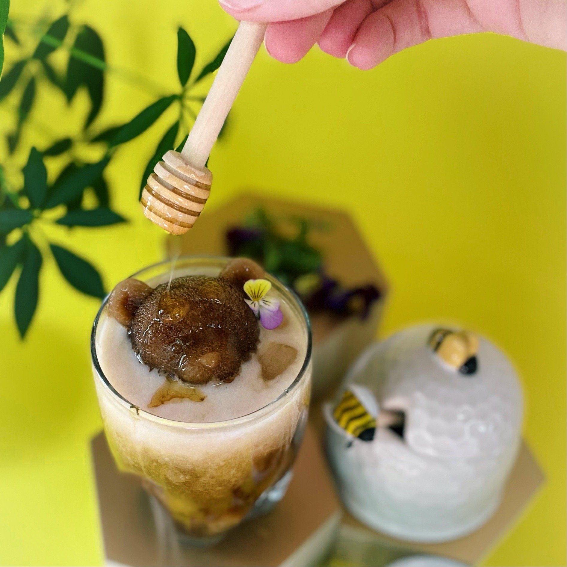 https://images.squarespace-cdn.com/content/v1/60254ad96f8eff02083840c4/ba793d4c-7dd7-4ee2-bc75-df3ee29f0094/homemade+honey+bee+latte+coffee+recipe+made+with+honey+and+brown+sugar+topped+with+an+ice+teddy+bear.JPG