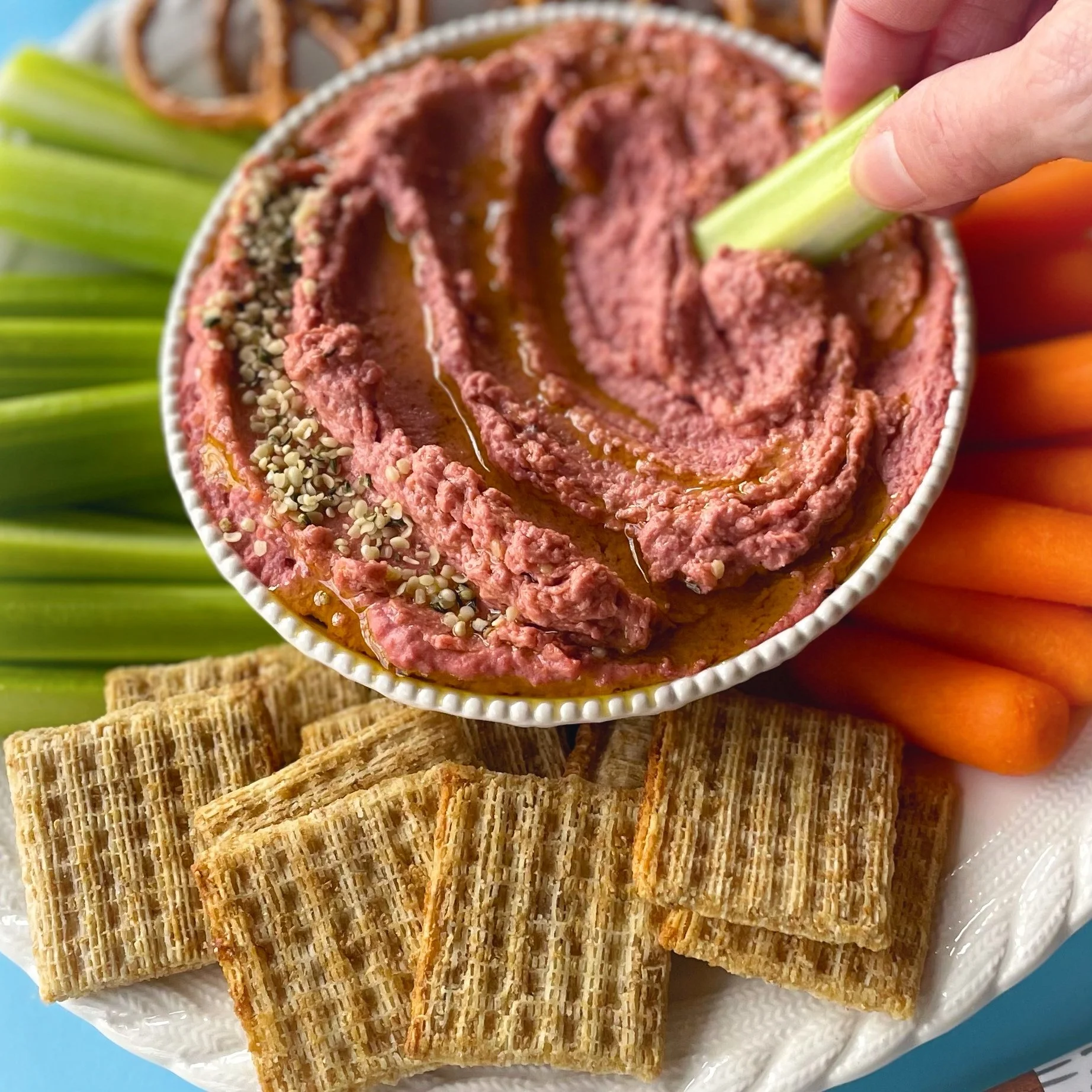 Easy Beet Hummus — Inspiration Apron
