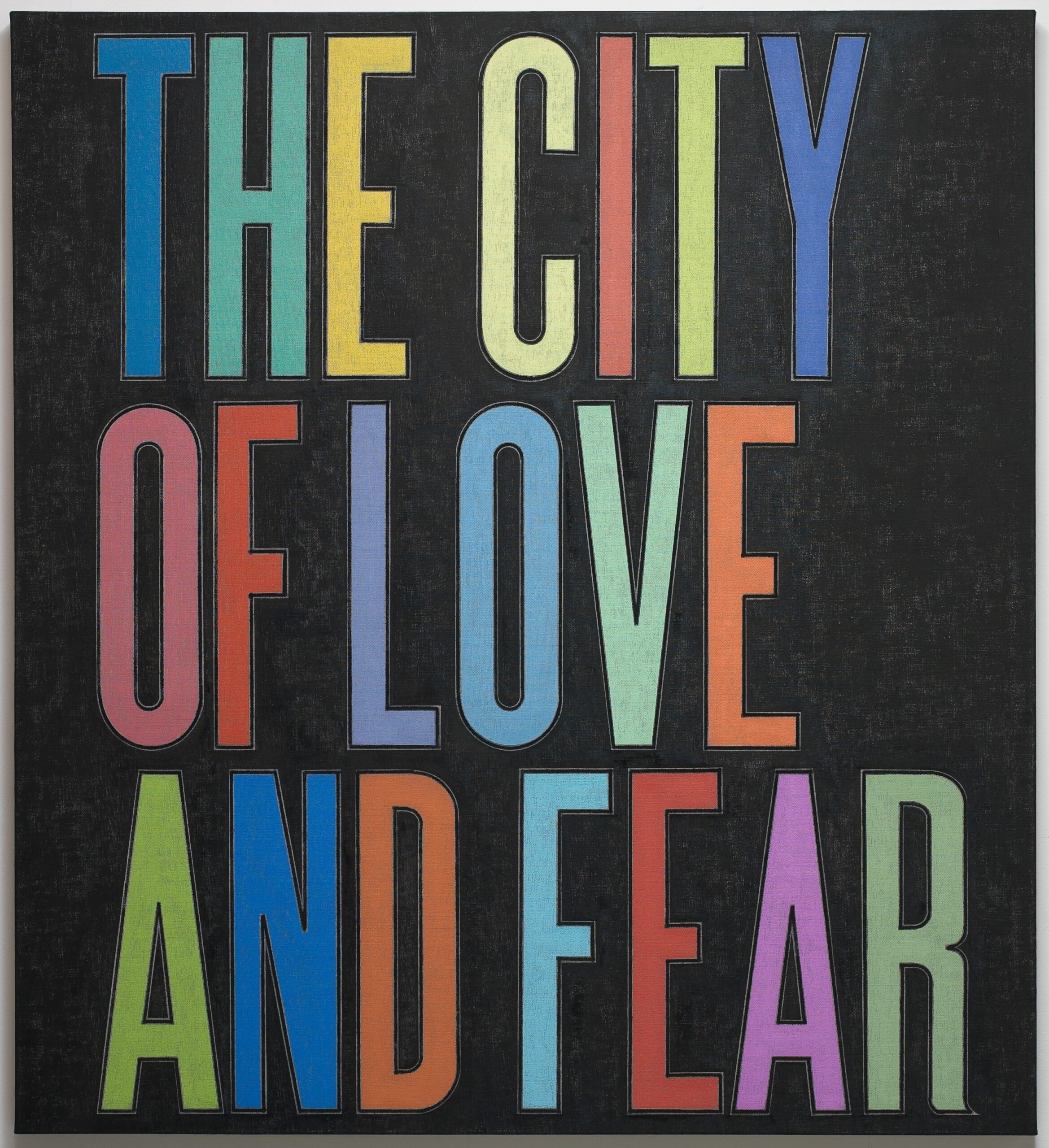   The City of Love and Fear , 2009 oil on flax canvas 66 x 60 inches (168 x 152.5 cm) 