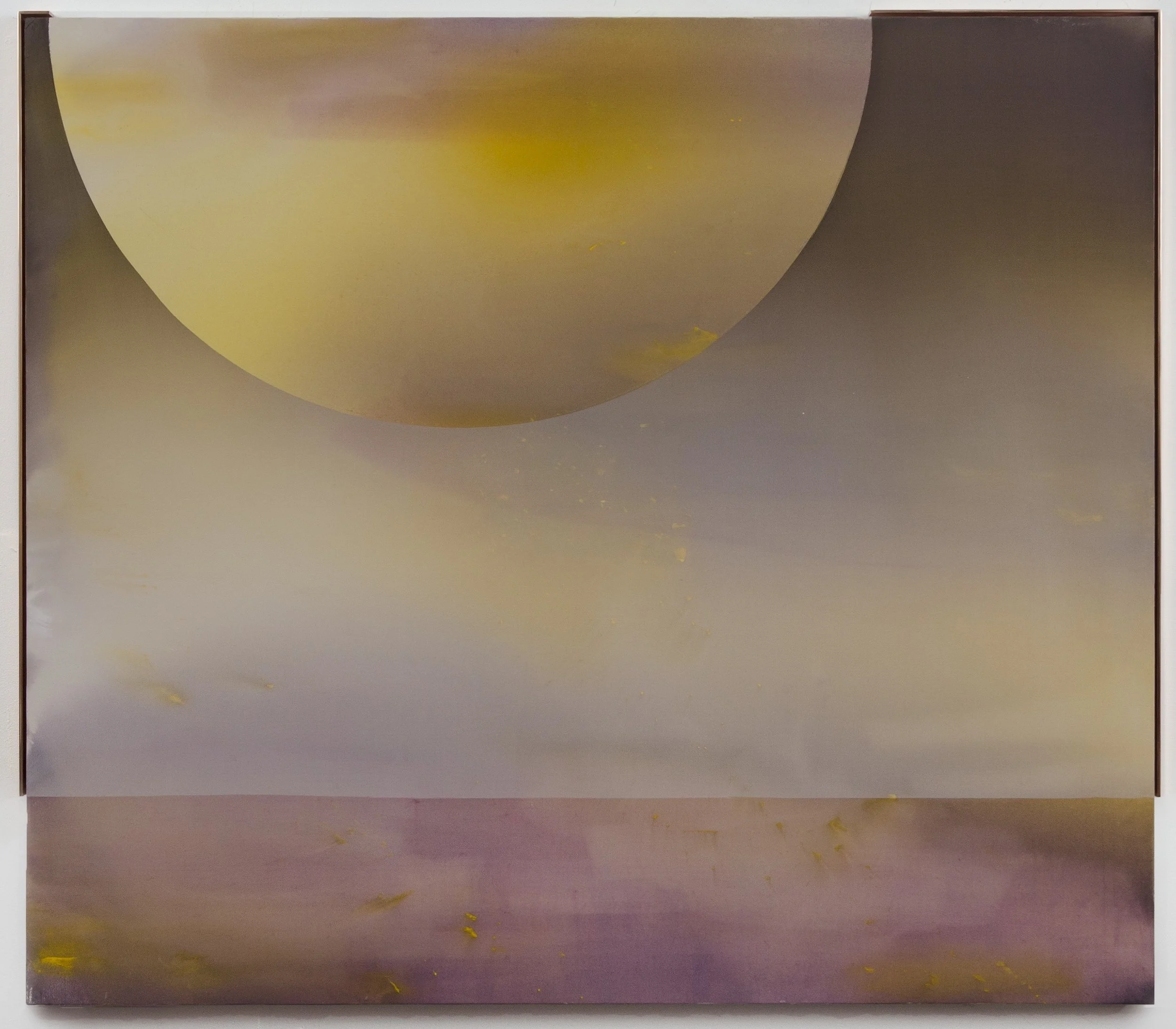   Rubidoux , 2015 mixed media on canvas with copper plated elements 72 x 82 inches (183 x 208 cm) 