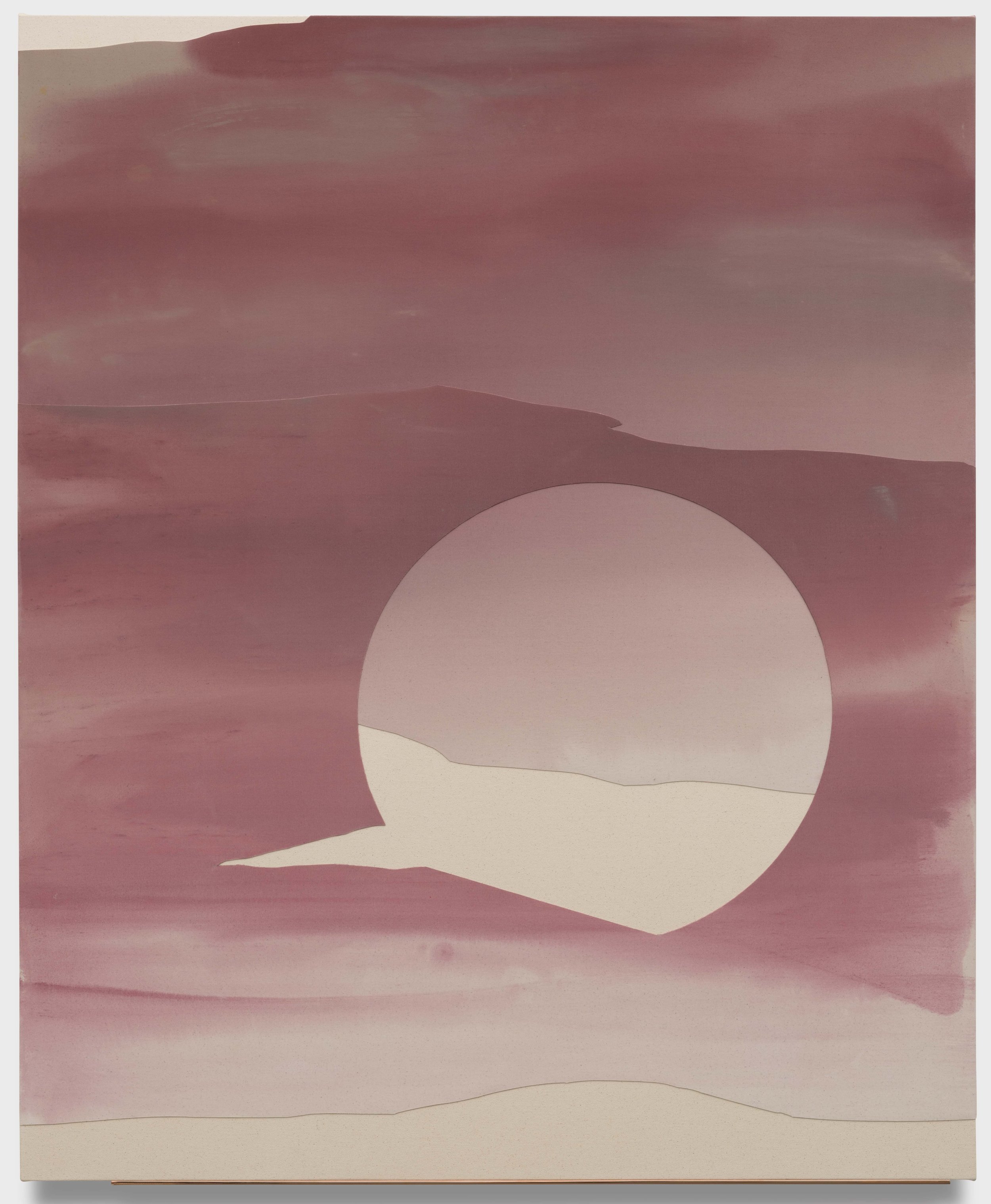   Desert Haze , 2021 mixed media on cut canvas with copper plated elements 60 x 48 inches (152.5 x 122 cm) 