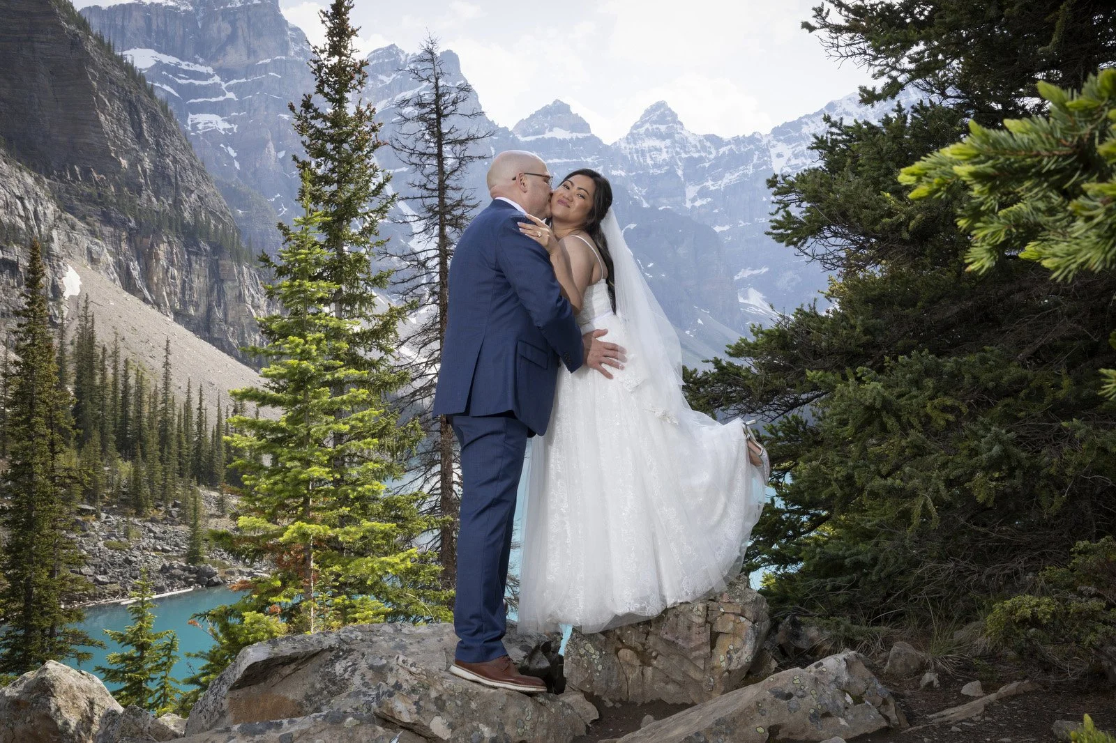 Bride and Groom Moraine Lake