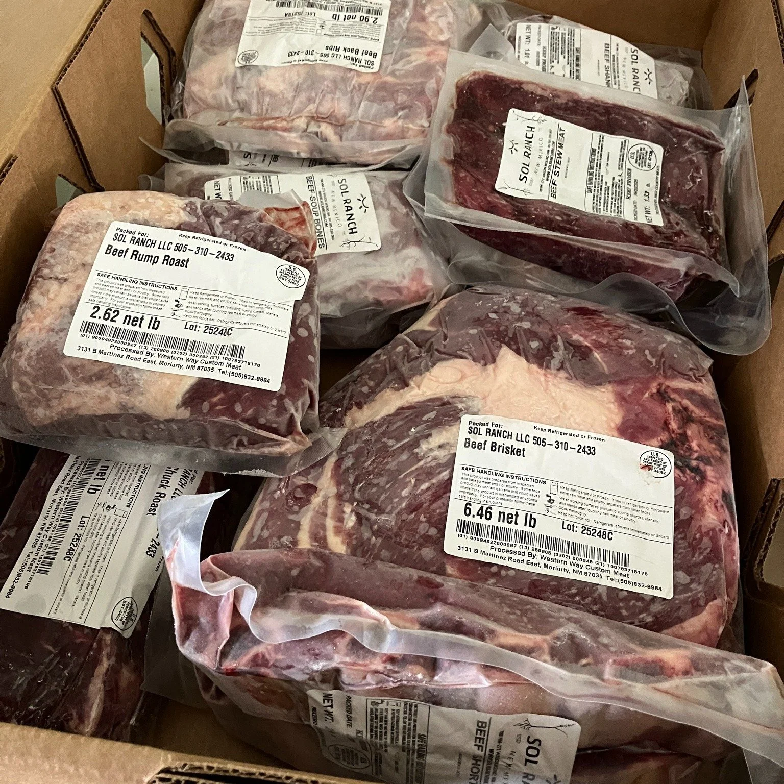 SOL RANCH BEEF DELIVERY COMING UP! It's almost that time again! My next monthly beef delivery to Las Vegas, Santa Fe, Albuquerque, and Taos will be next Saturday, October 25. It's a full trailer of beef going out to all of you but I still have beef a