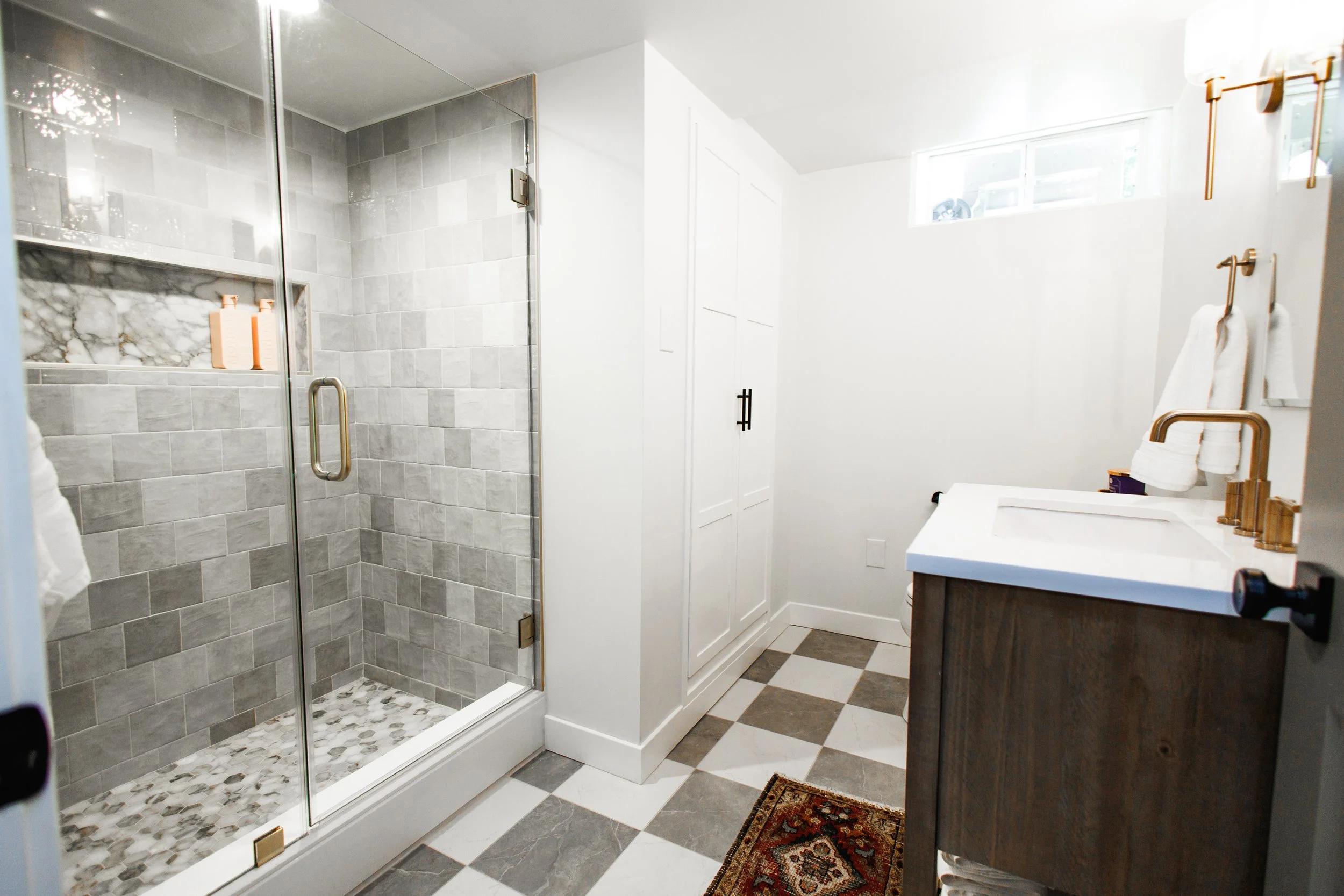 Luxury basement bath + remodel